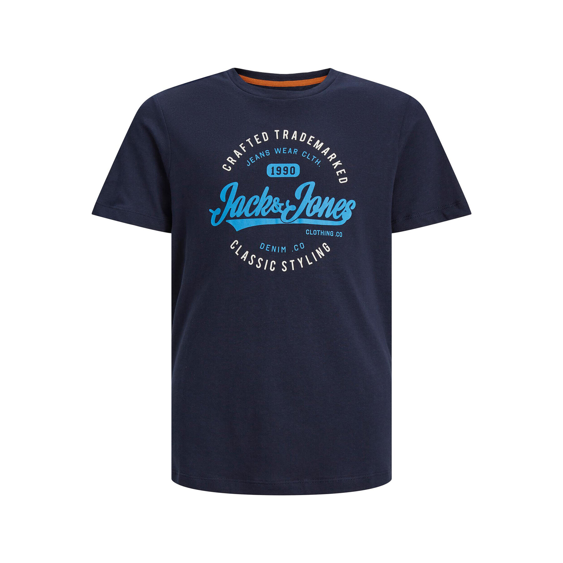 Jack&Jones Junior Тишърт 12237103 Тъмносин Relaxed Fit - Pepit.bg
