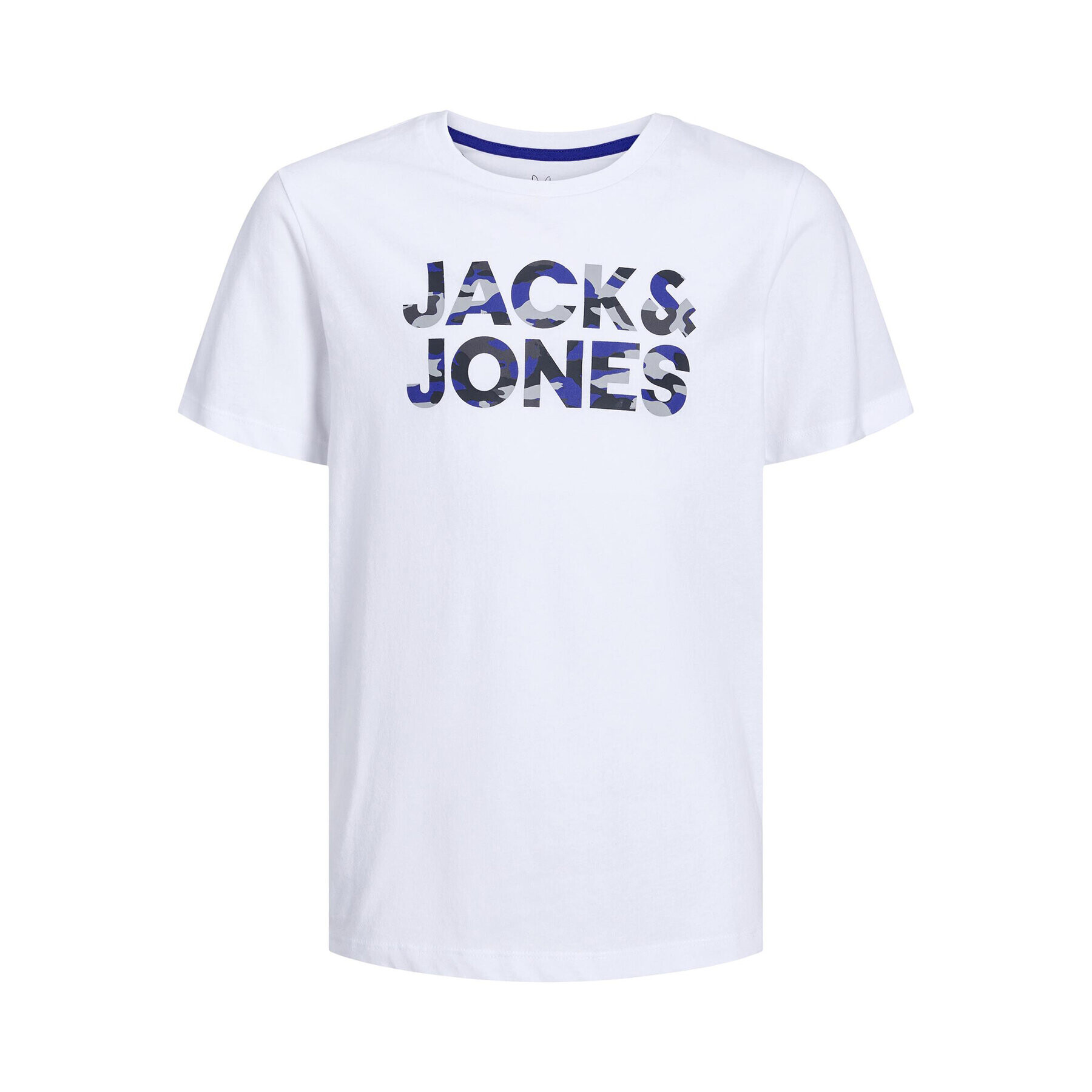 Jack&Jones Junior Тишърт 12237106 Бял Loose Fit - Pepit.bg