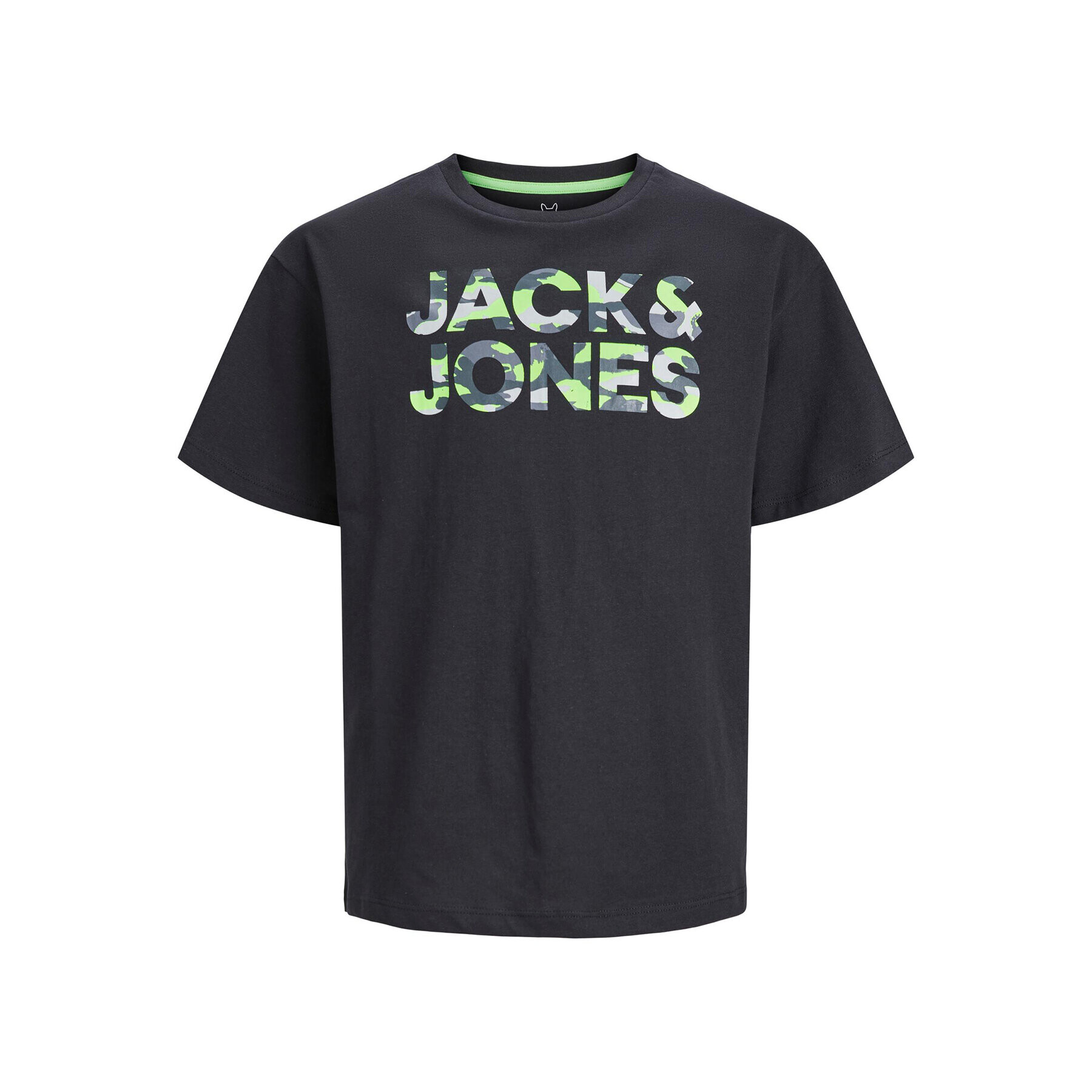 Jack&Jones Junior Тишърт 12237106 Черен Loose Fit - Pepit.bg