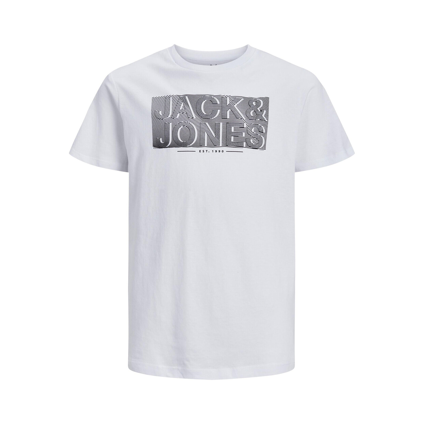 Jack&Jones Junior Тишърт 12237109 Бял Regular Fit - Pepit.bg