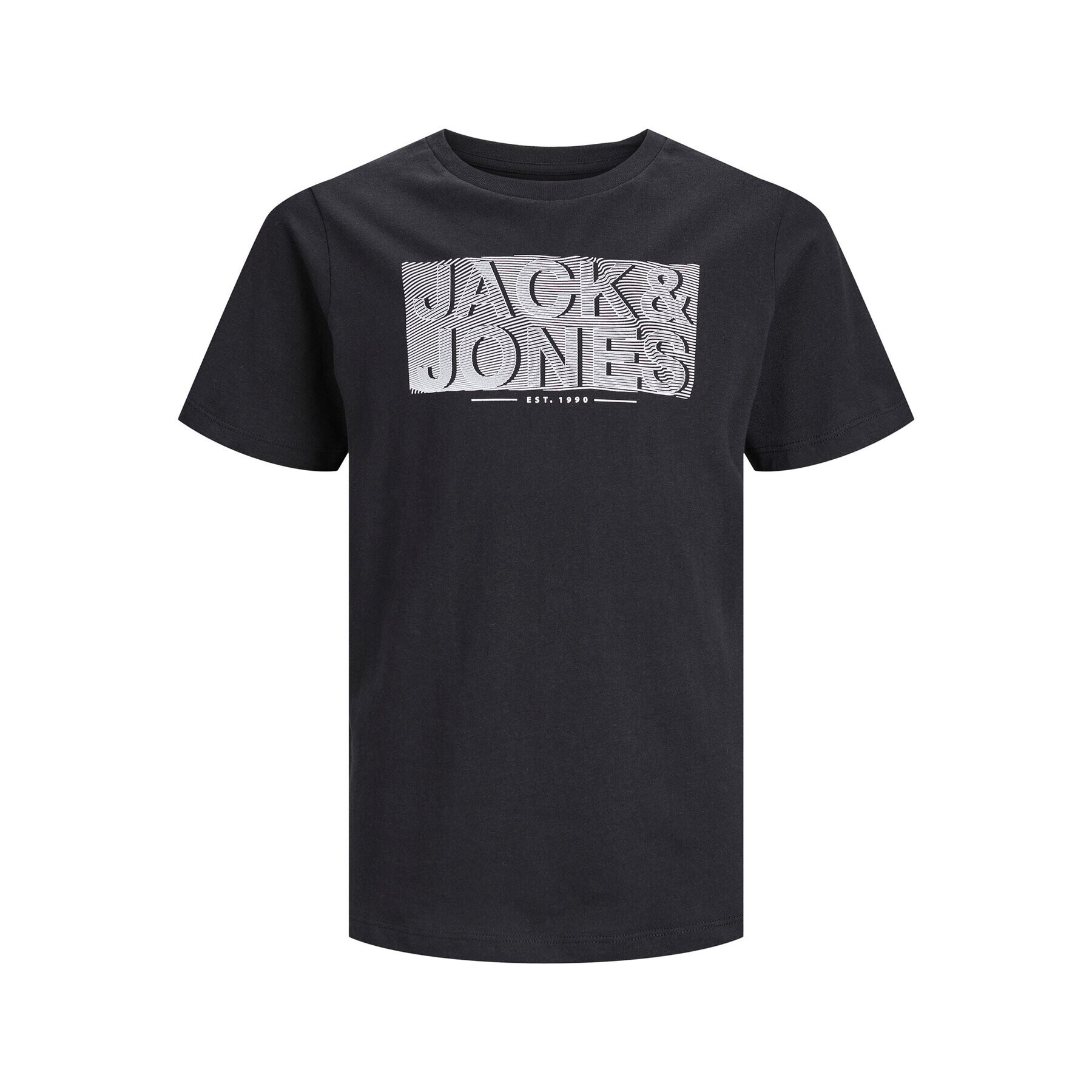 Jack&Jones Junior Тишърт 12237109 Черен Regular Fit - Pepit.bg