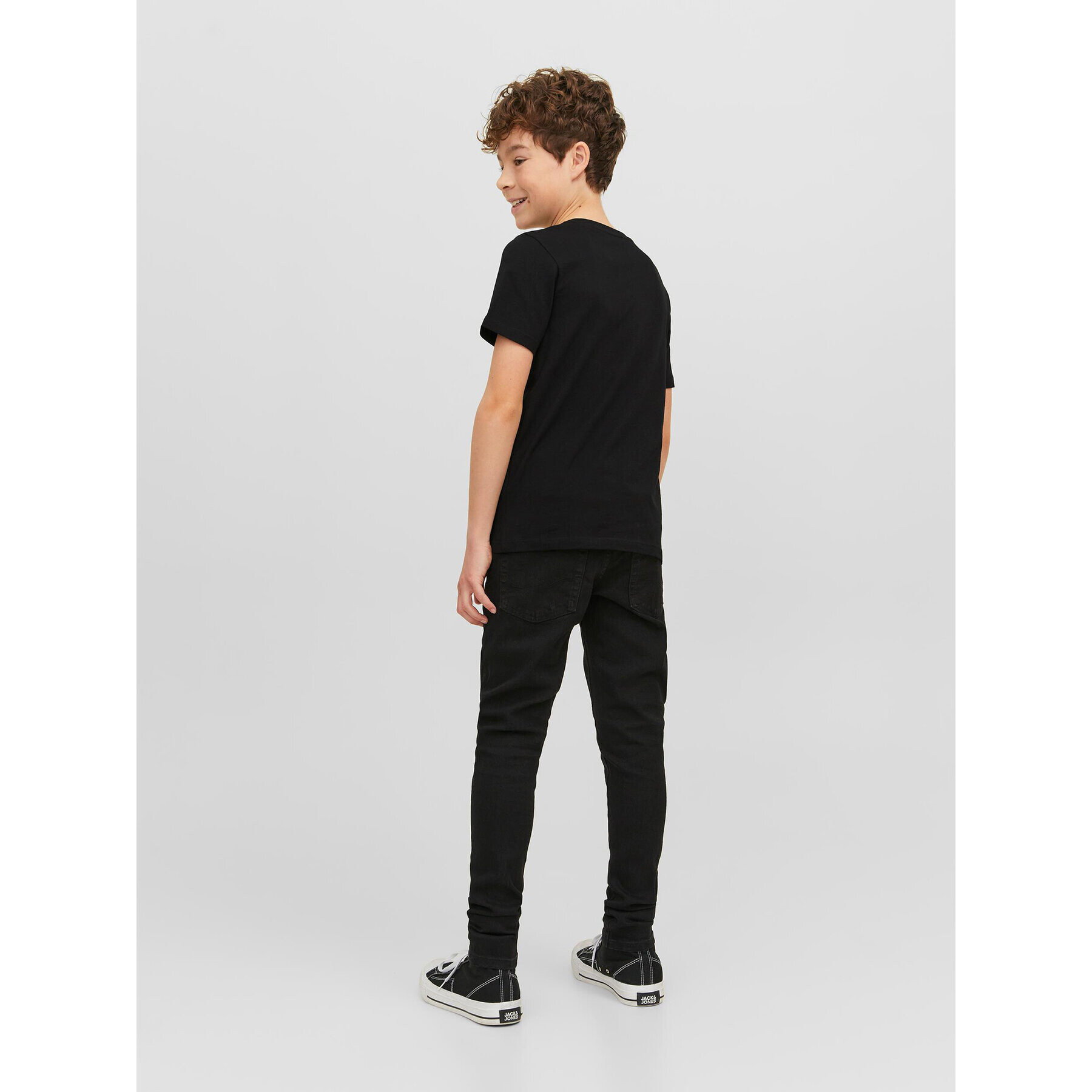 Jack&Jones Junior Тишърт 12237367 Черен Regular Fit - Pepit.bg