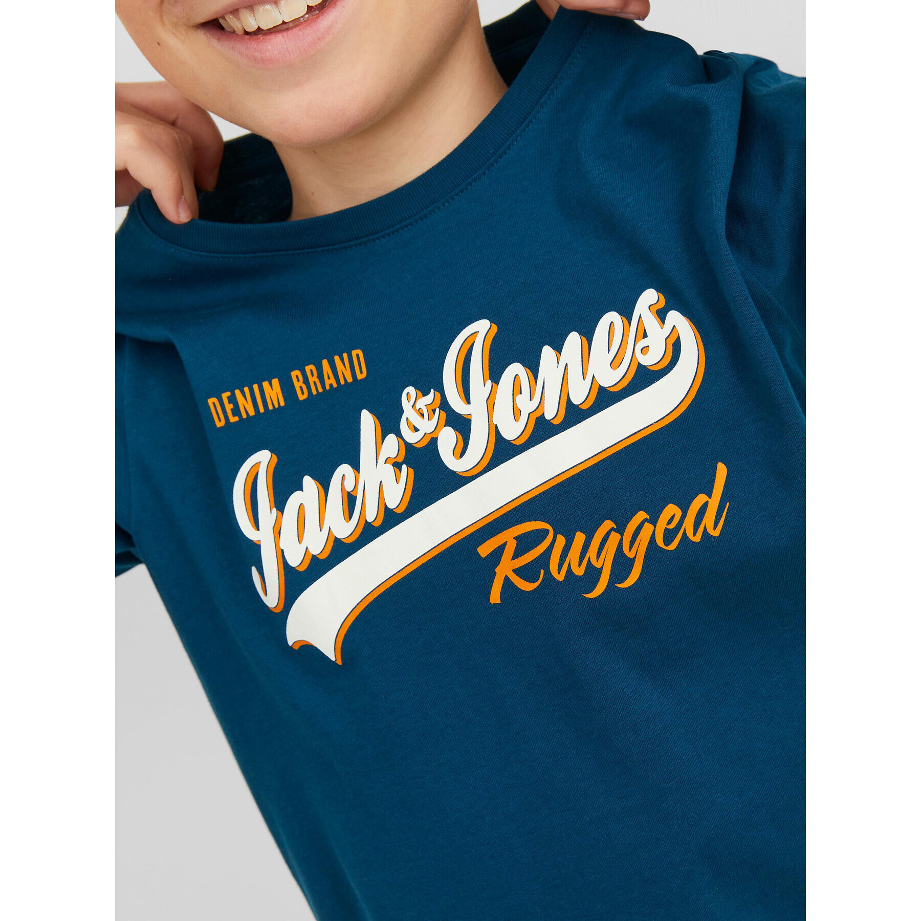 Jack&Jones Junior Тишърт 12237367 Син Regular Fit - Pepit.bg