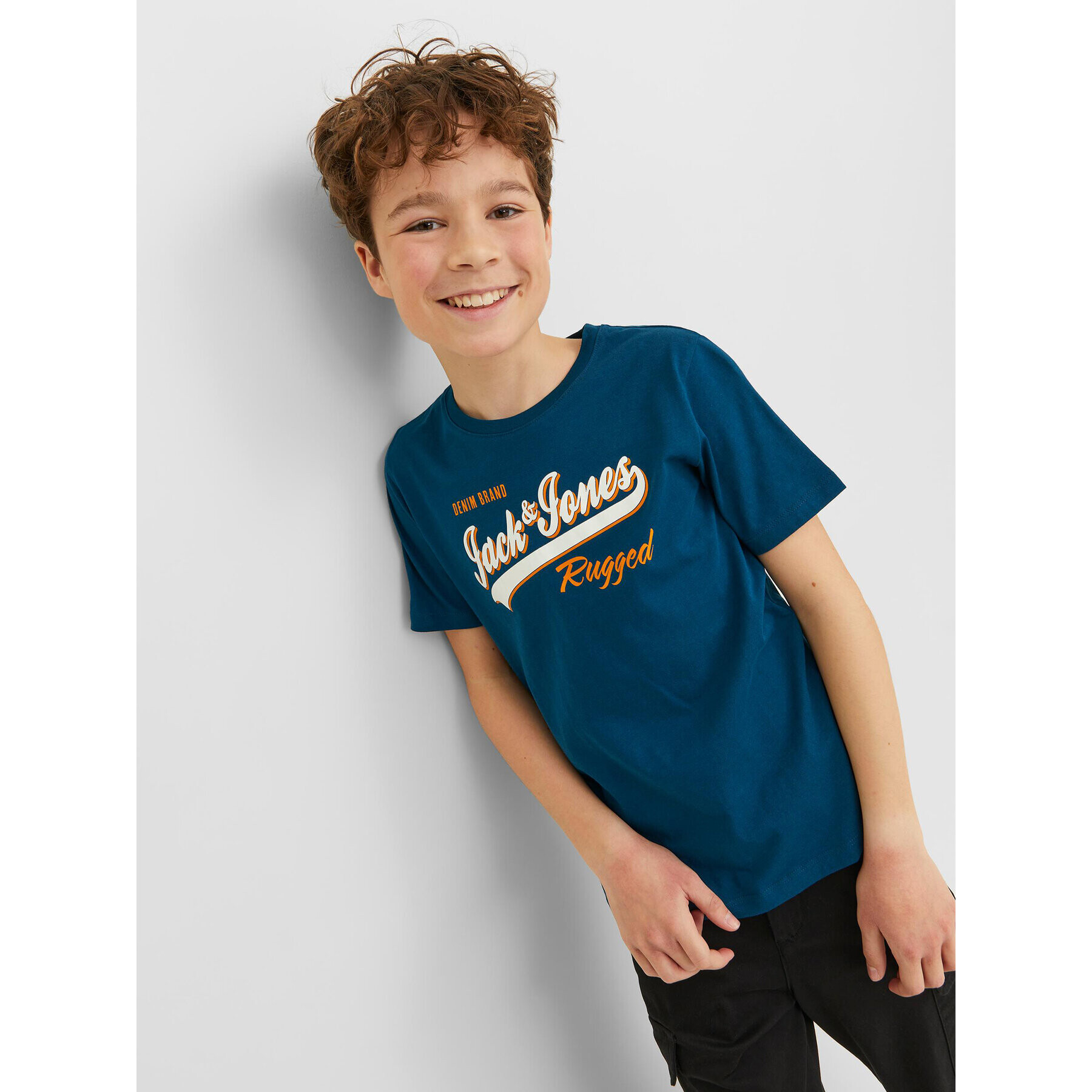 Jack&Jones Junior Тишърт 12237367 Син Regular Fit - Pepit.bg