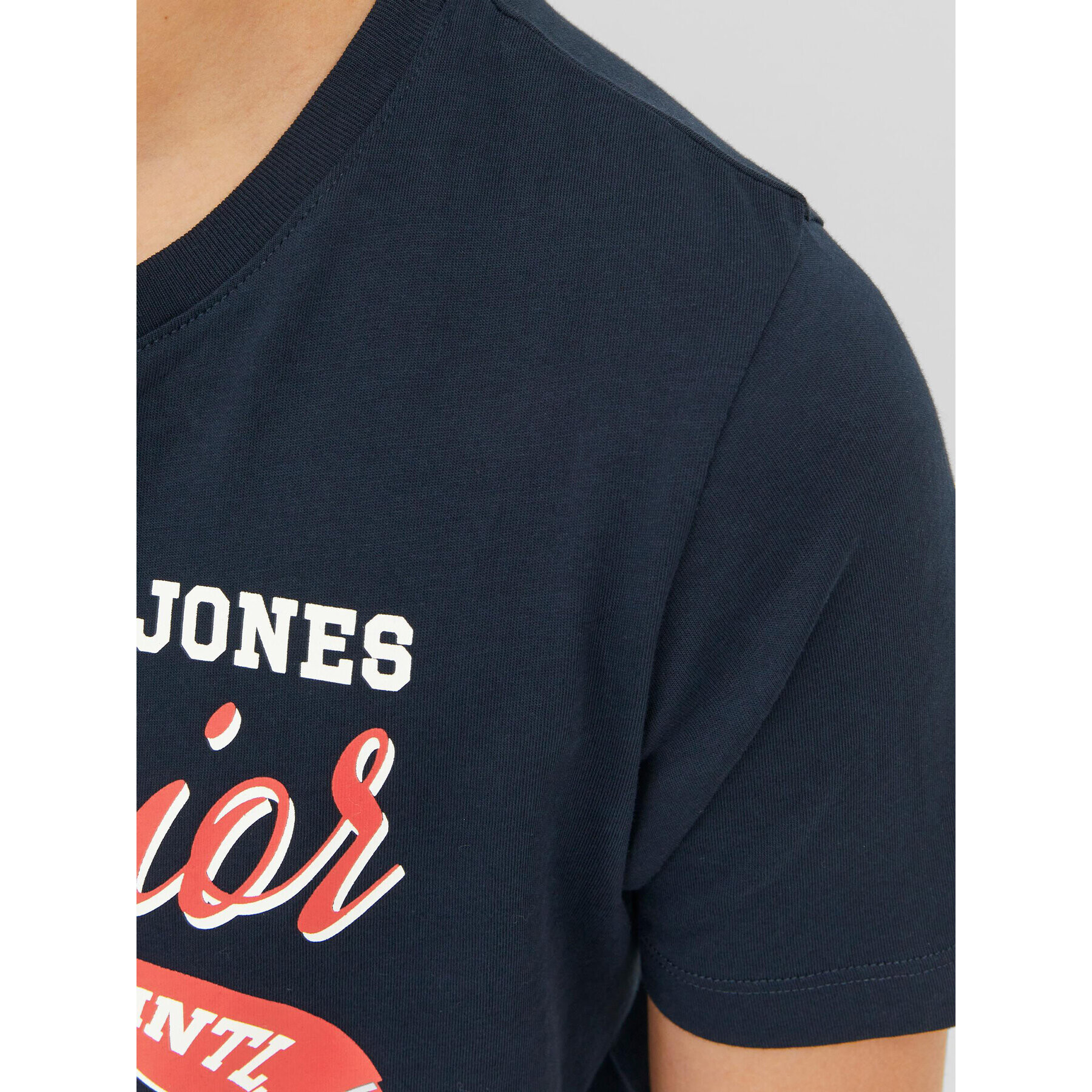 Jack&Jones Junior Тишърт 12237367 Тъмносин Regular Fit - Pepit.bg