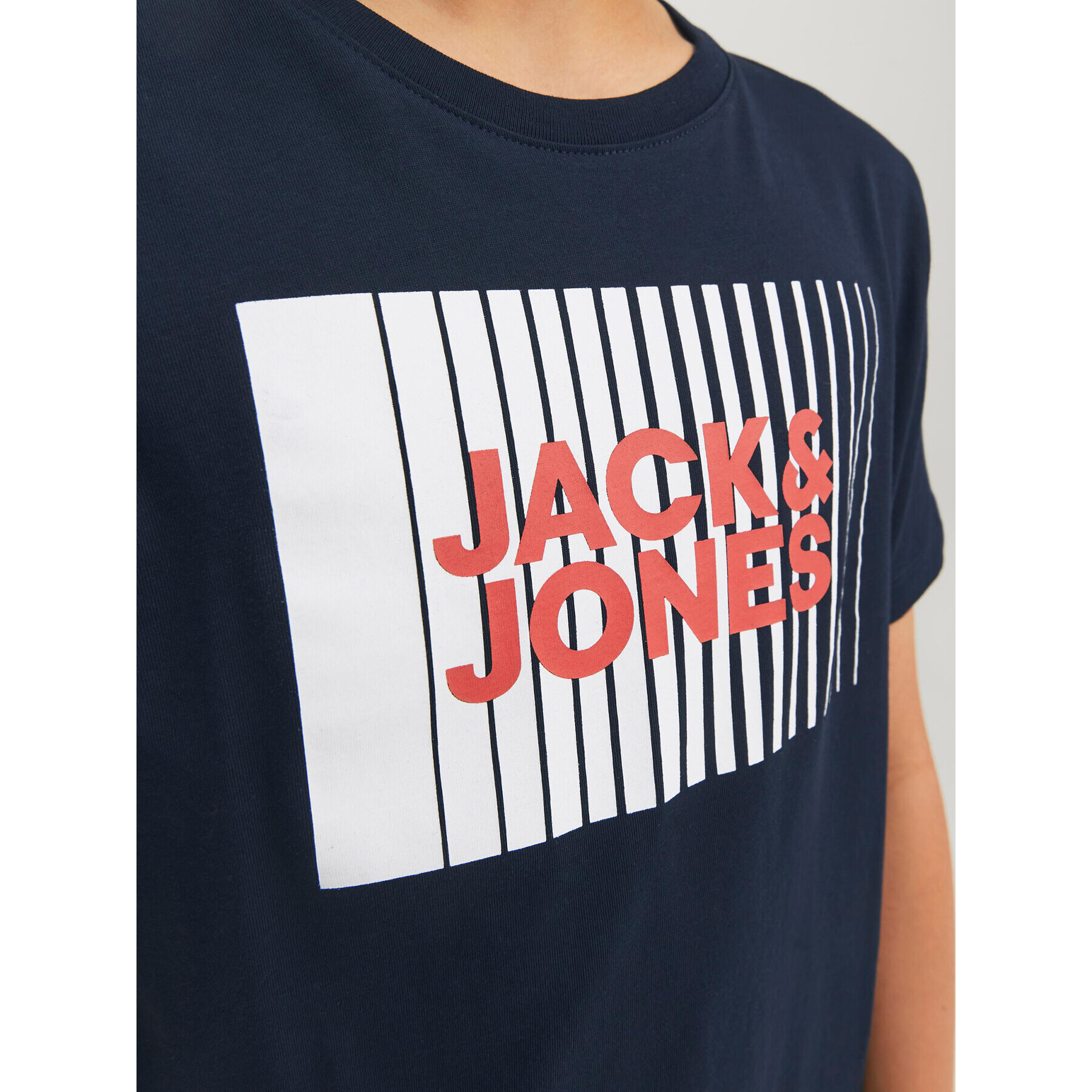 Jack&Jones Junior Тишърт 12237411 Тъмносин Regular Fit - Pepit.bg