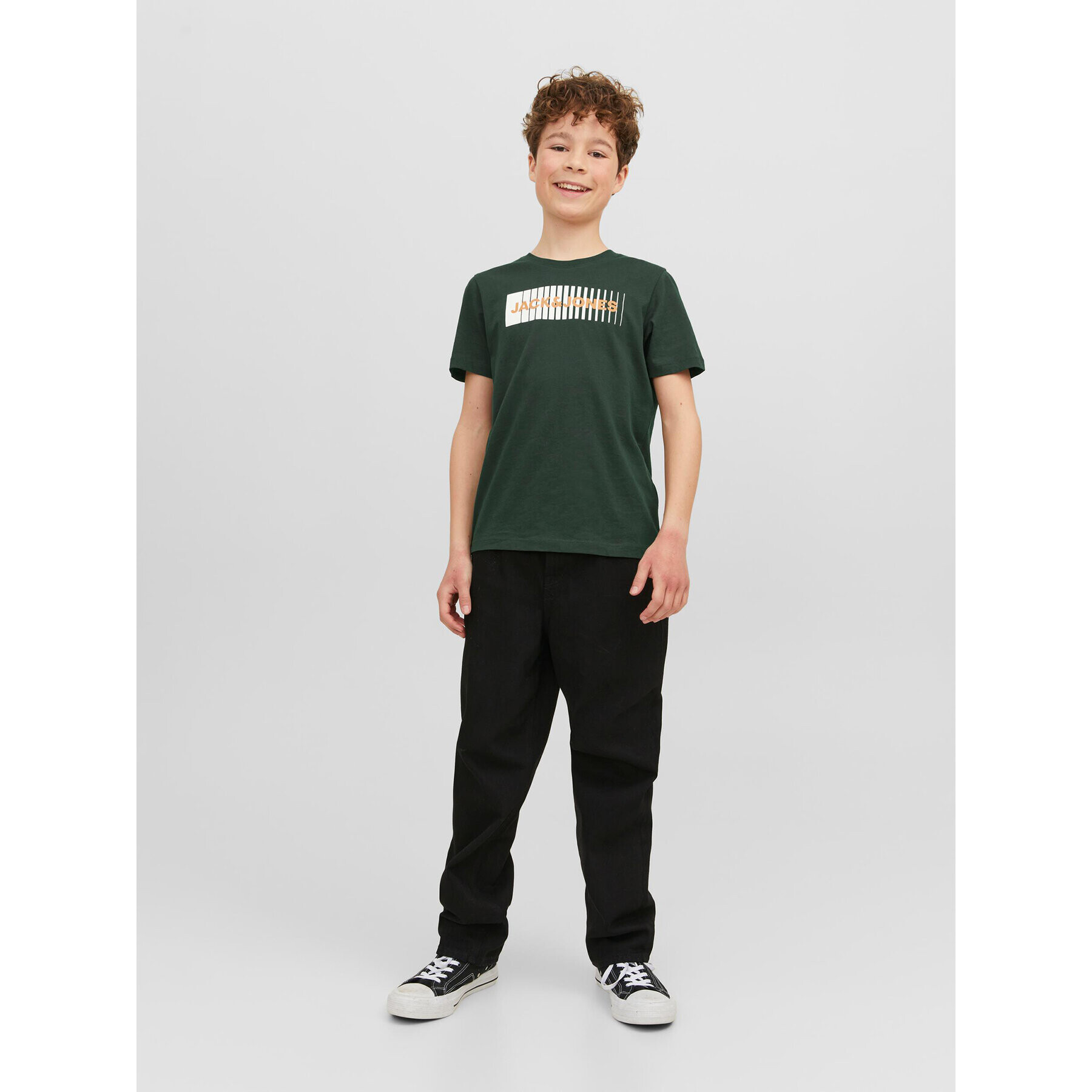 Jack&Jones Junior Тишърт 12237411 Зелен Regular Fit - Pepit.bg