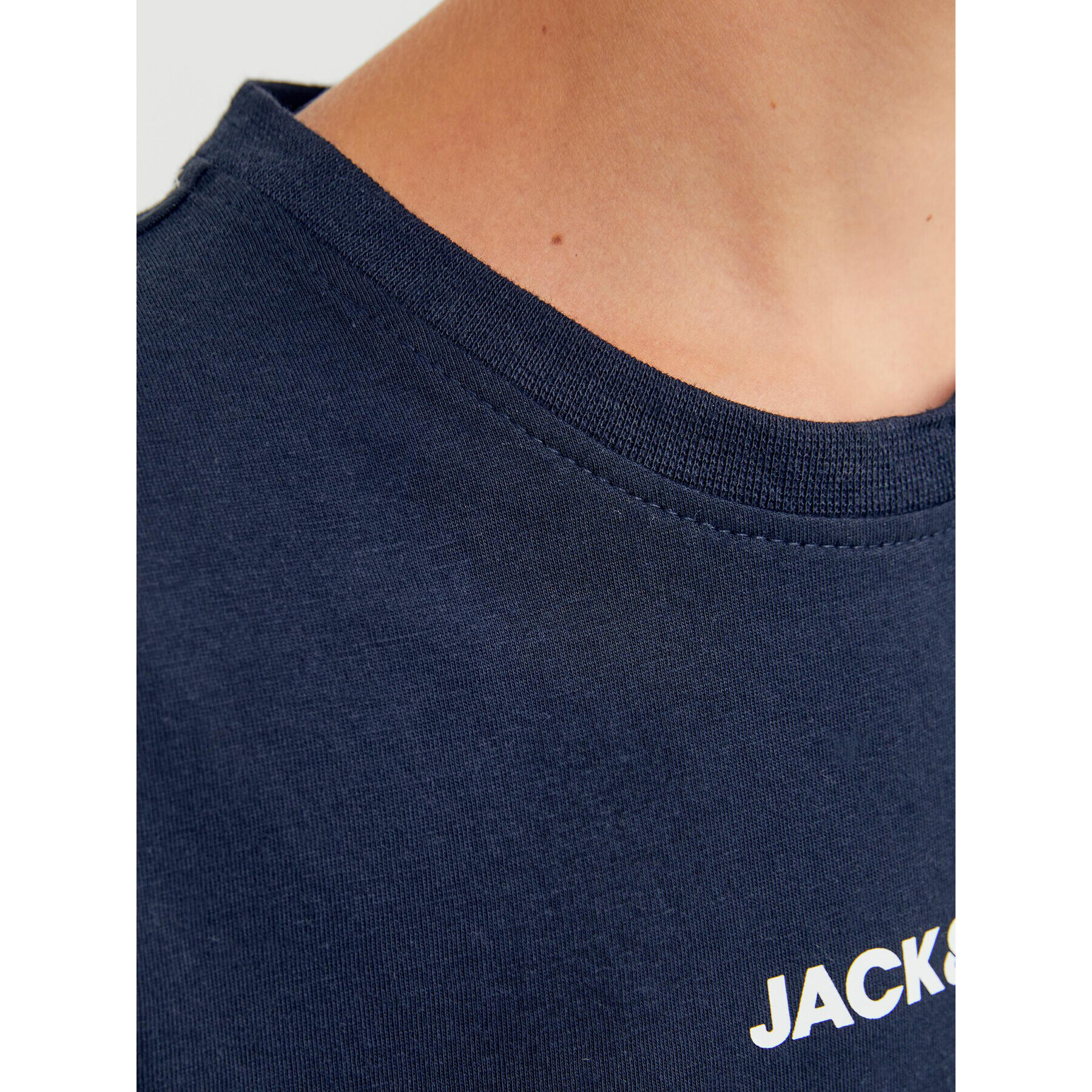 Jack&Jones Junior Тишърт 12237430 Тъмносин Regular Fit - Pepit.bg