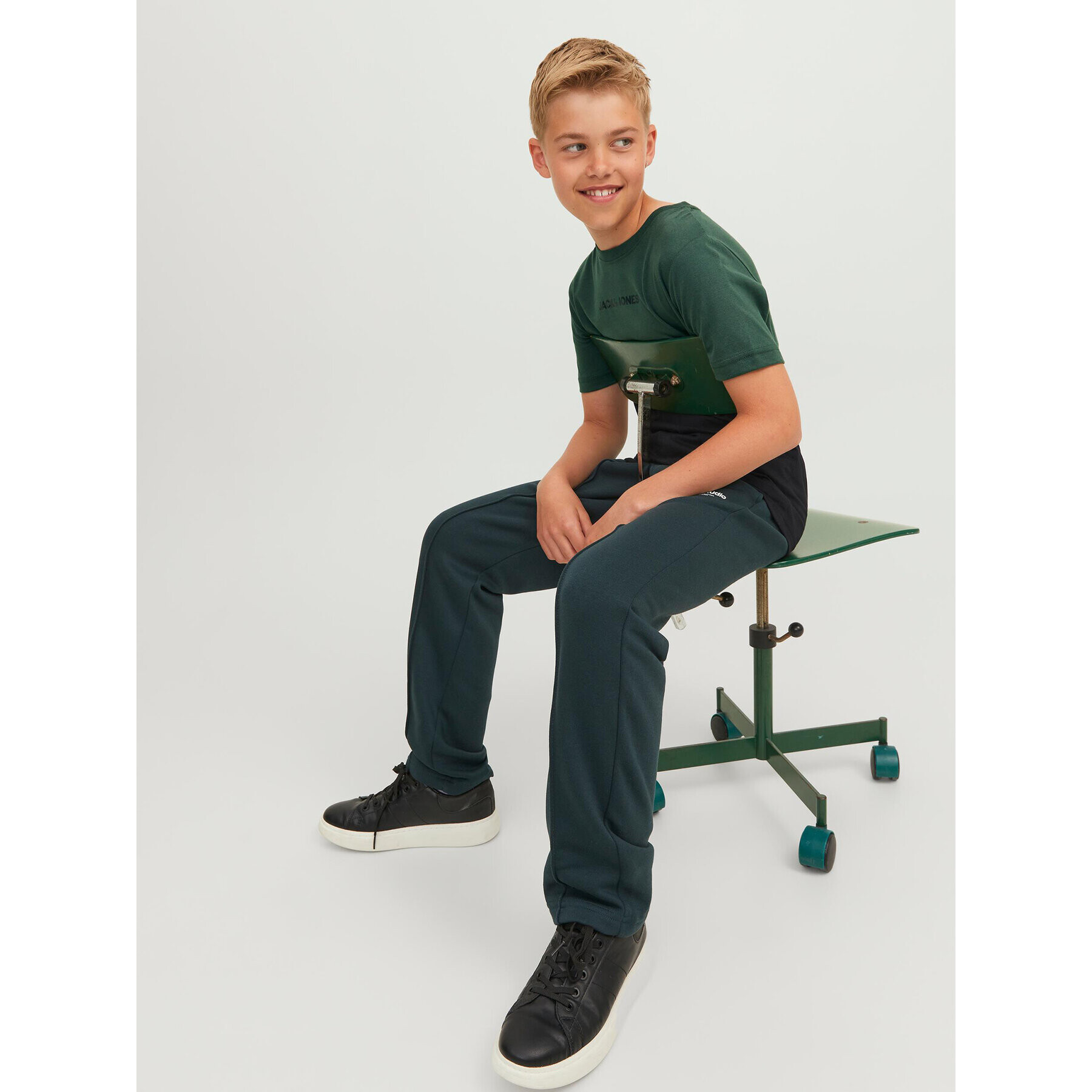 Jack&Jones Junior Тишърт 12237430 Зелен Regular Fit - Pepit.bg