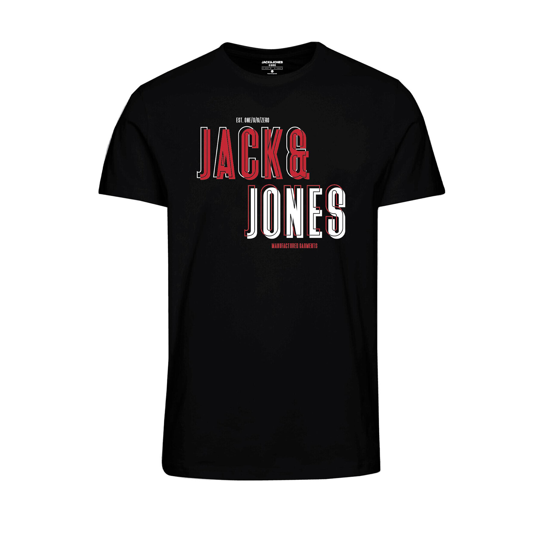 Jack&Jones Junior Тишърт 12239446 Черен Standard Fit - Pepit.bg