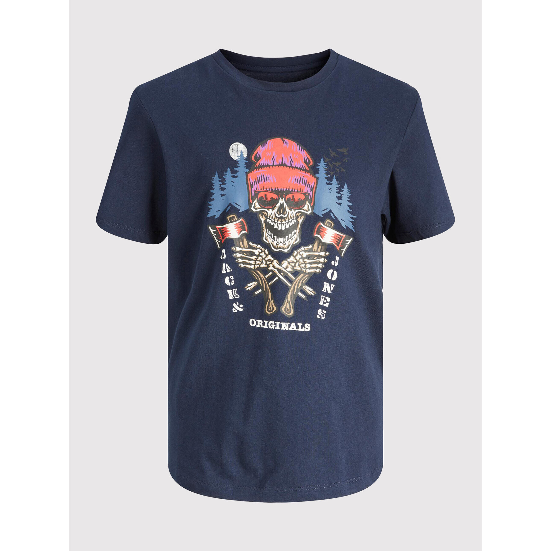 Jack&Jones Junior Тишърт Captain 12216515 Тъмносин Regular Fit - Pepit.bg