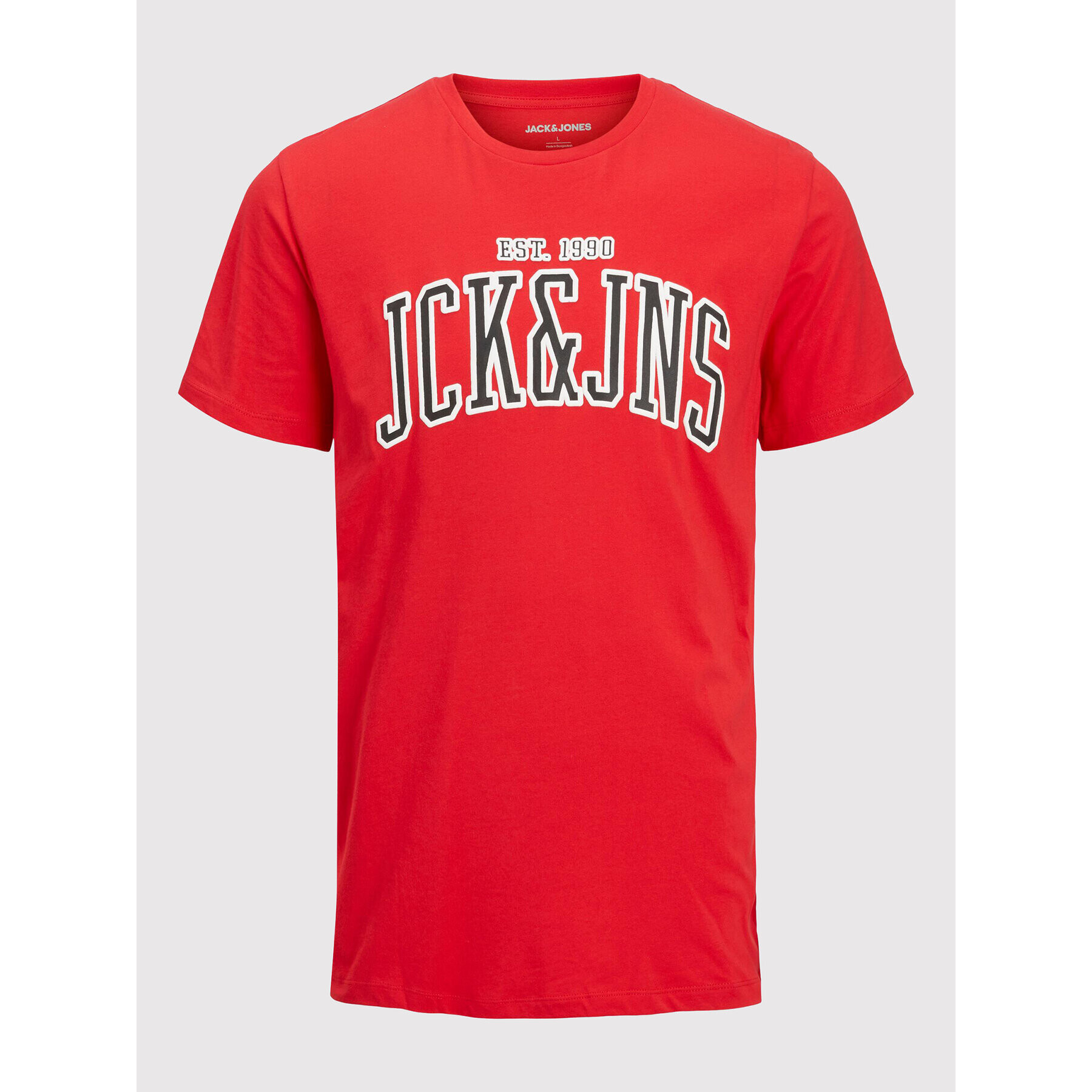 Jack&Jones Junior Тишърт Cemb 12213304 Червен Regular Fit - Pepit.bg