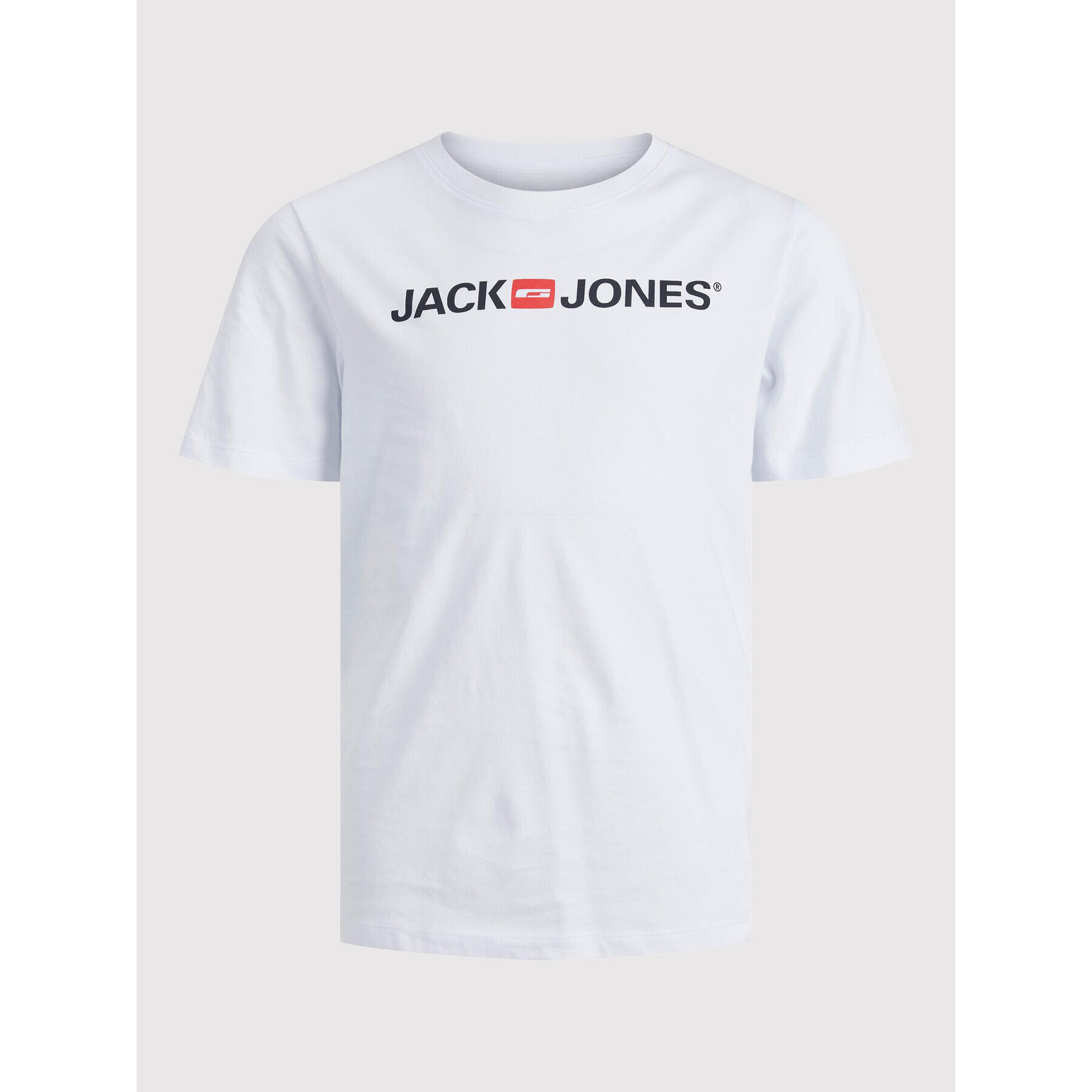 Jack&Jones Junior Тишърт Corp 12212865 Бял Regular Fit - Pepit.bg