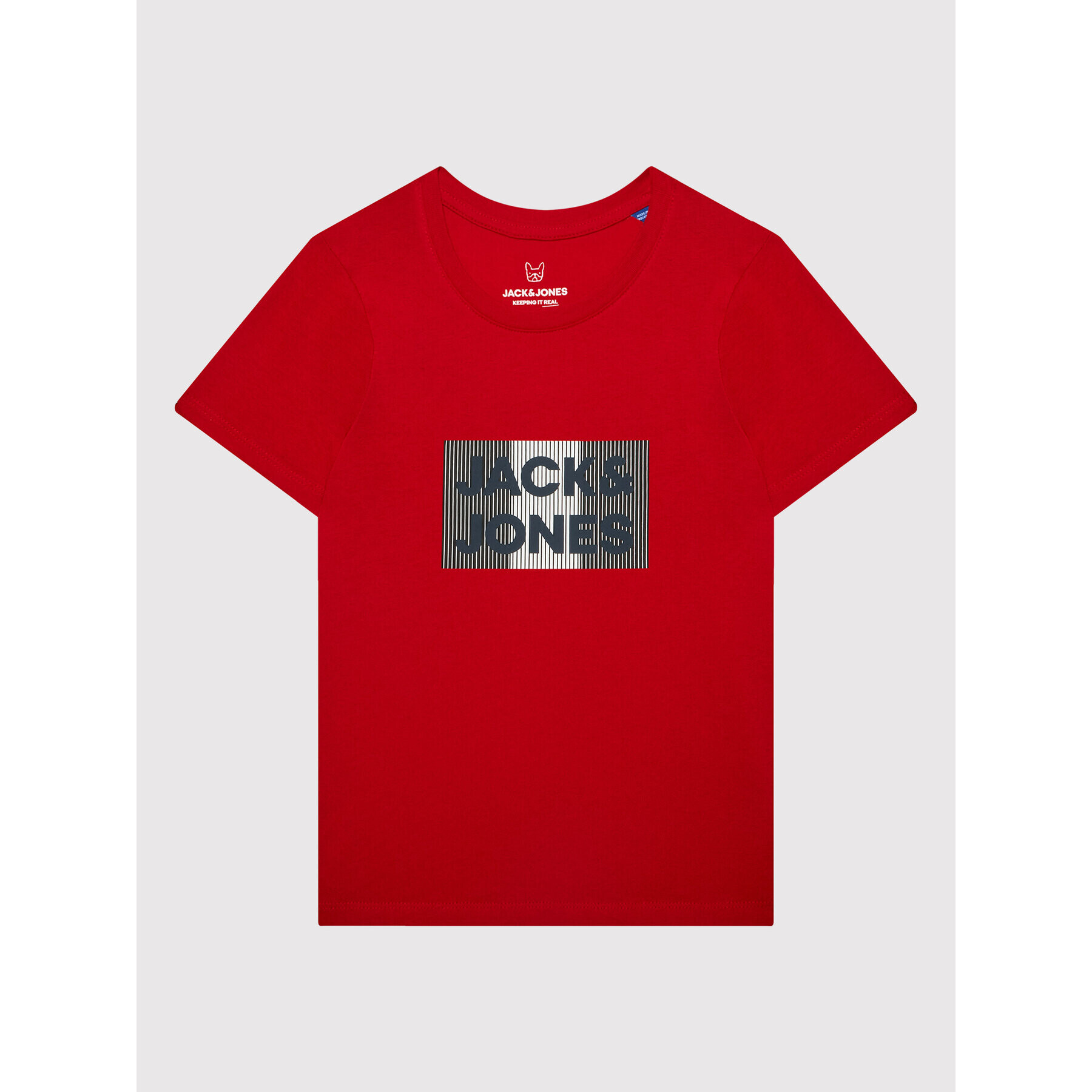 Jack&Jones Junior Тишърт Corp Logo 12152730 Червен Regular Fit - Pepit.bg