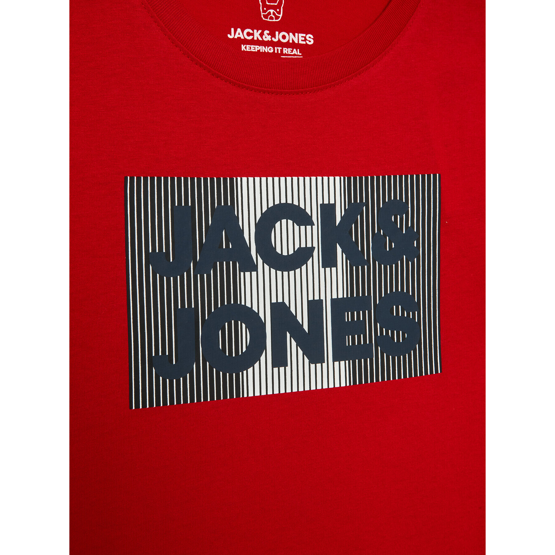 Jack&Jones Junior Тишърт Corp Logo 12152730 Червен Regular Fit - Pepit.bg