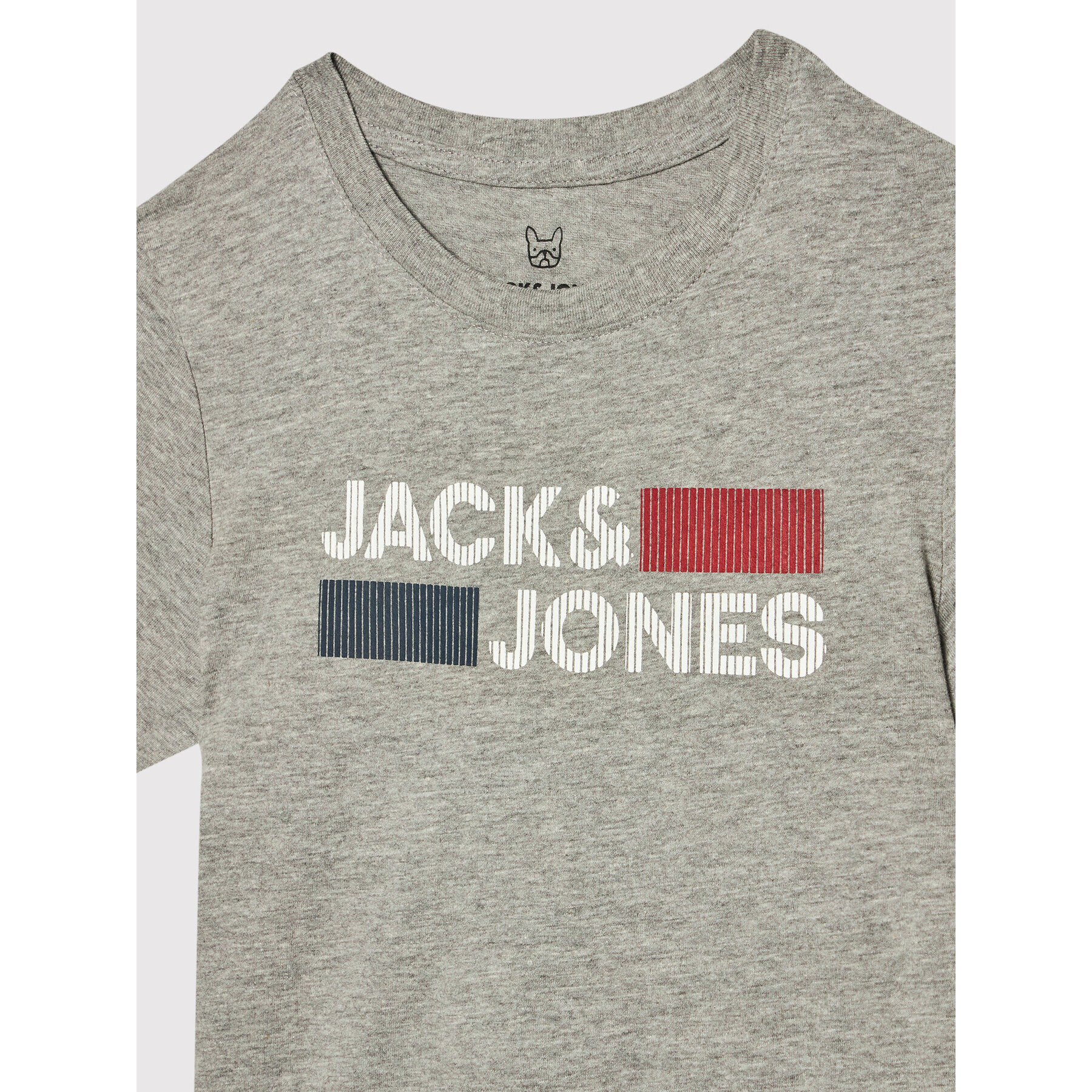 Jack&Jones Junior Тишърт Corp Logo 12152730 Сив Regular Fit - Pepit.bg