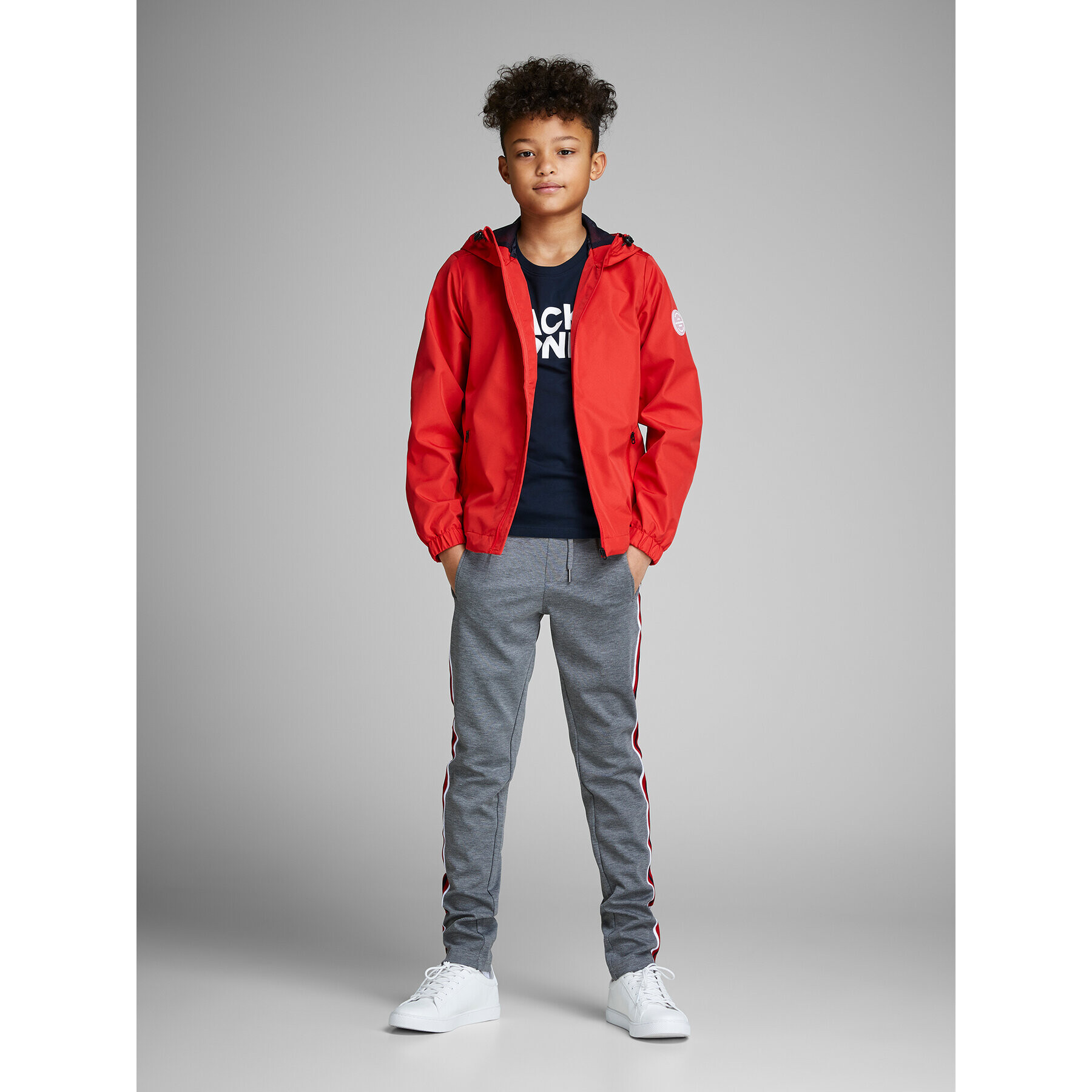 Jack&Jones Junior Тишърт Corp Logo 12152730 Тъмносин Regular Fit - Pepit.bg