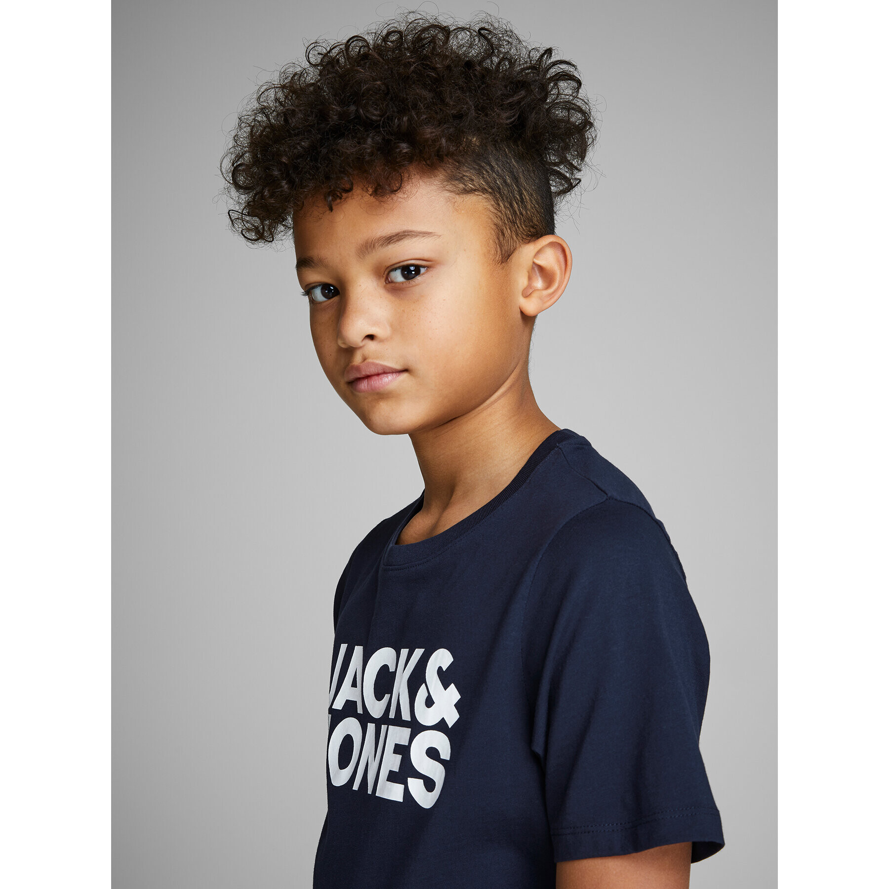 Jack&Jones Junior Тишърт Corp Logo 12152730 Тъмносин Regular Fit - Pepit.bg