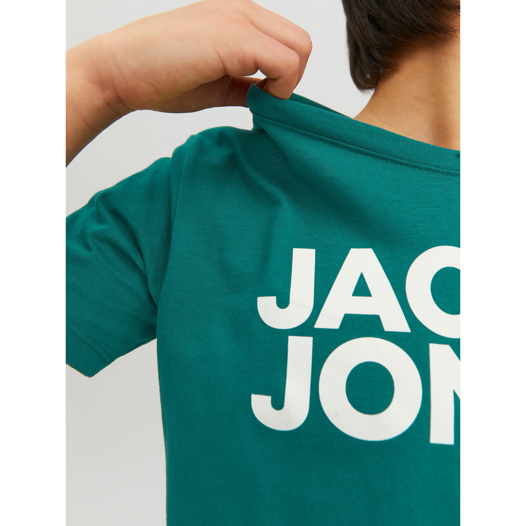 Jack&Jones Junior Тишърт Corp Logo 12152730 Зелен Regular Fit - Pepit.bg