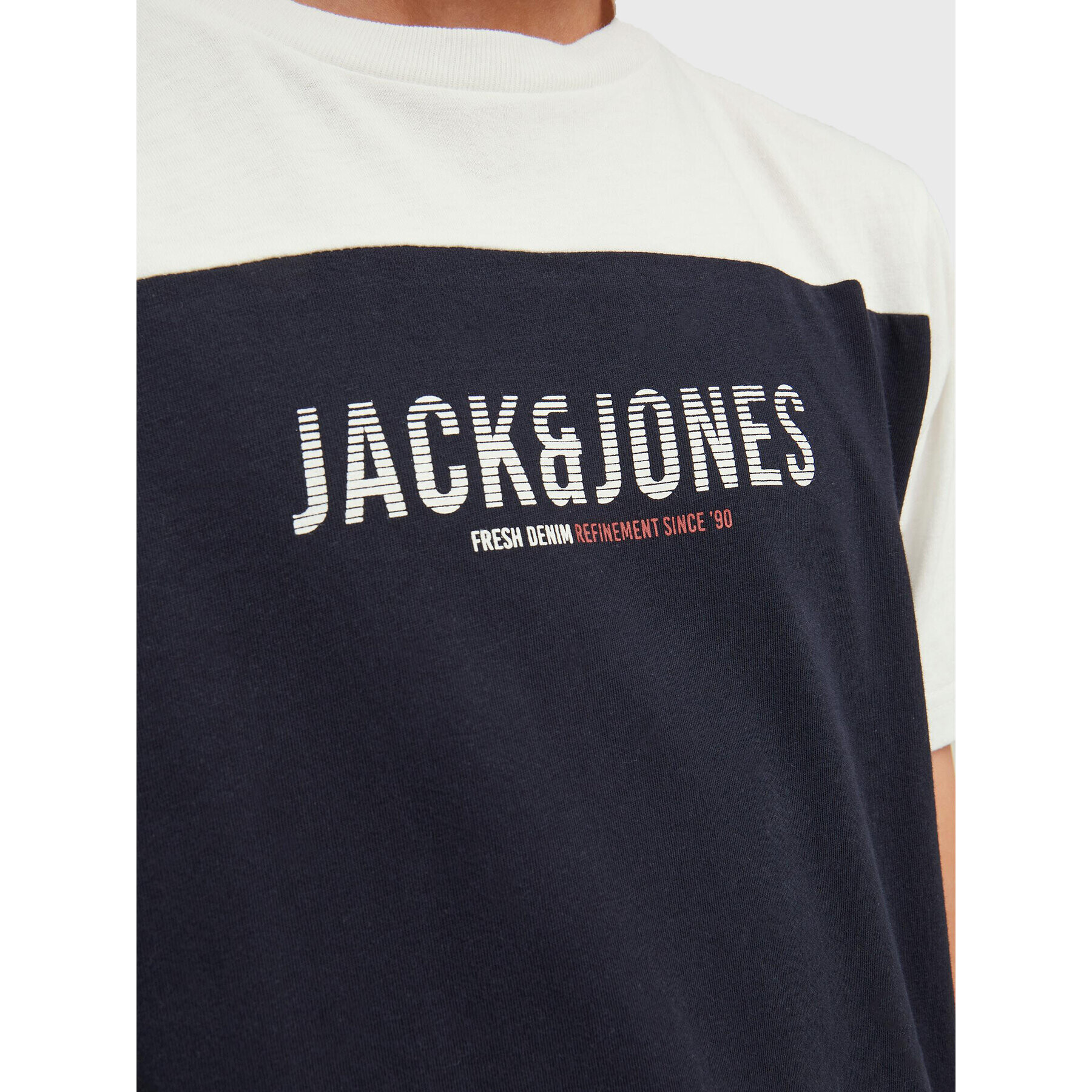 Jack&Jones Junior Тишърт Dan 12212182 Тъмносин Regular Fit - Pepit.bg
