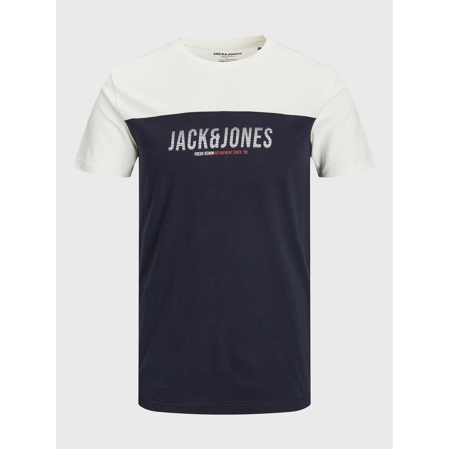 Jack&Jones Junior Тишърт Dan 12212182 Тъмносин Regular Fit - Pepit.bg