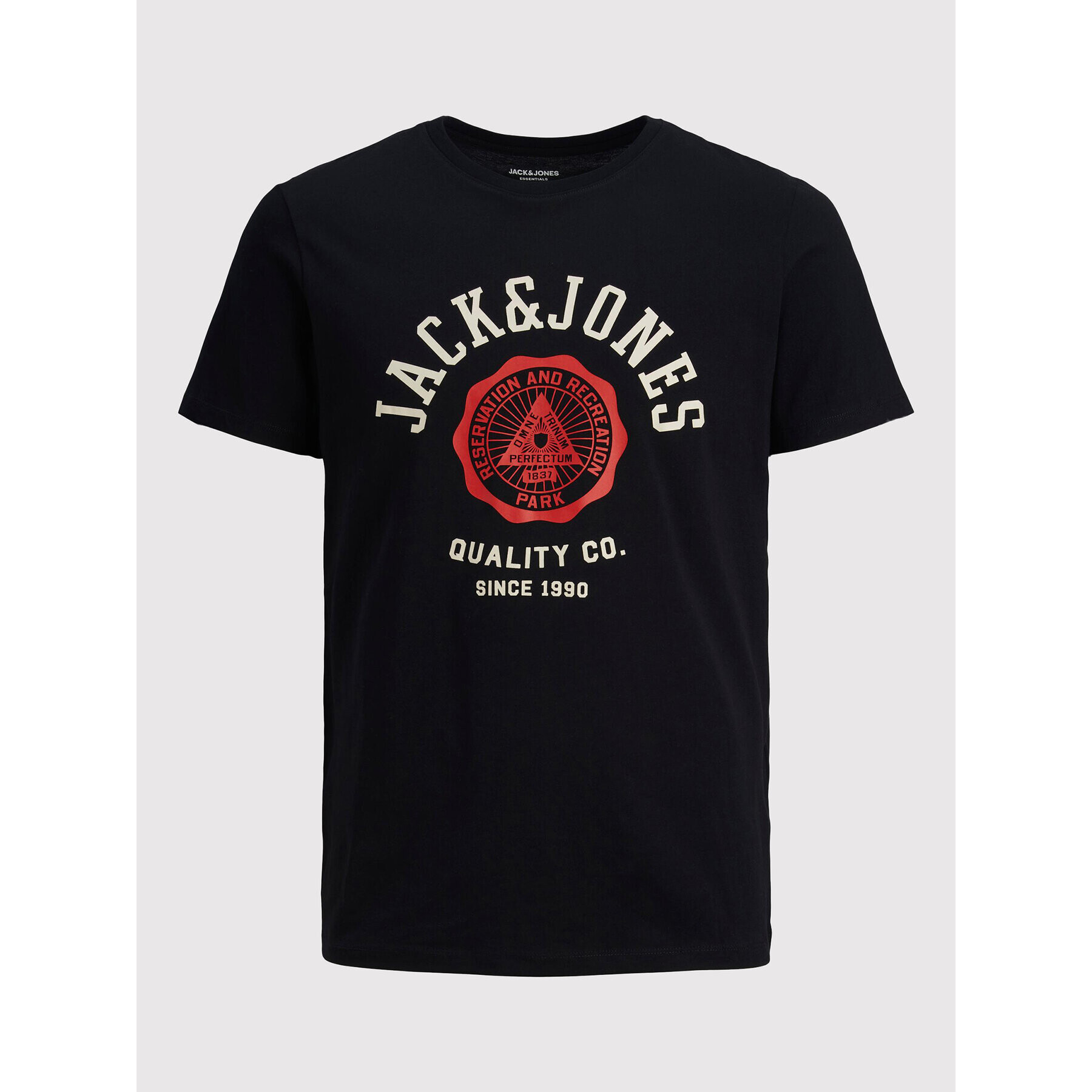 Jack&Jones Junior Тишърт Logo 12213081 Черен Regular Fit - Pepit.bg