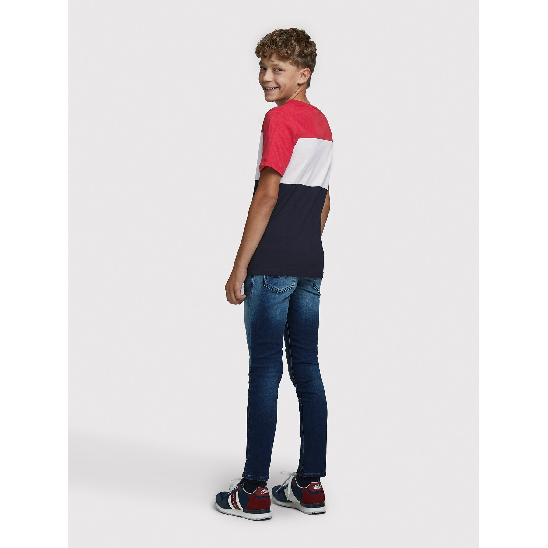 Jack&Jones Junior Тишърт Logo Blocking 12174282 Цветен Regular Fit - Pepit.bg