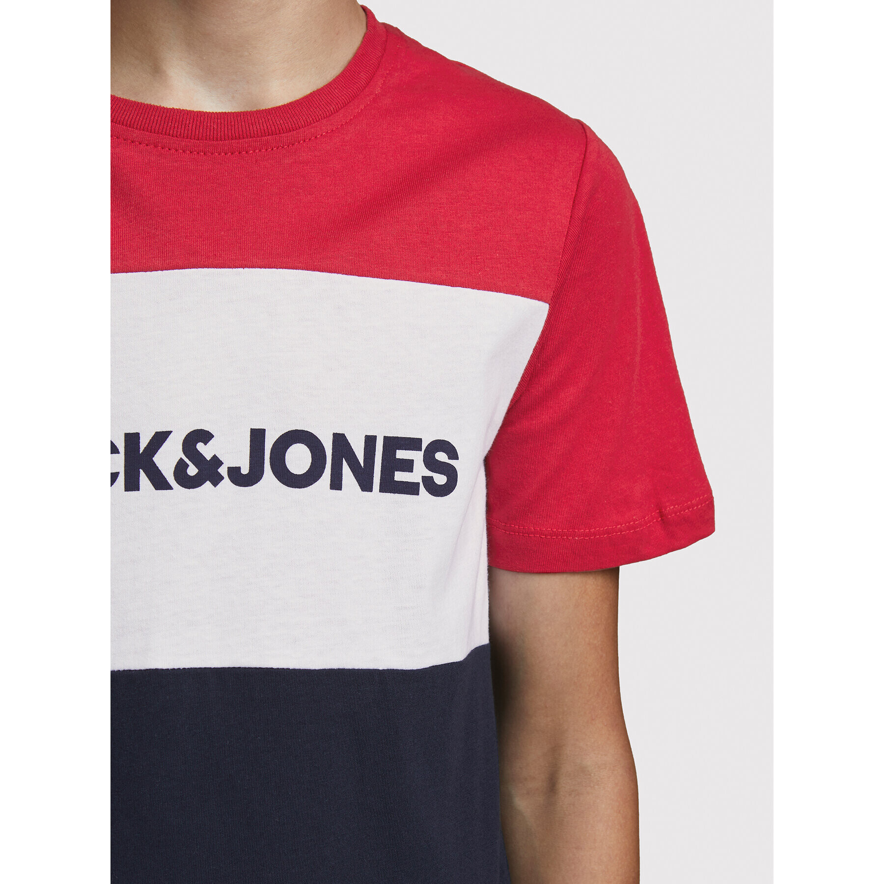 Jack&Jones Junior Тишърт Logo Blocking 12174282 Цветен Regular Fit - Pepit.bg