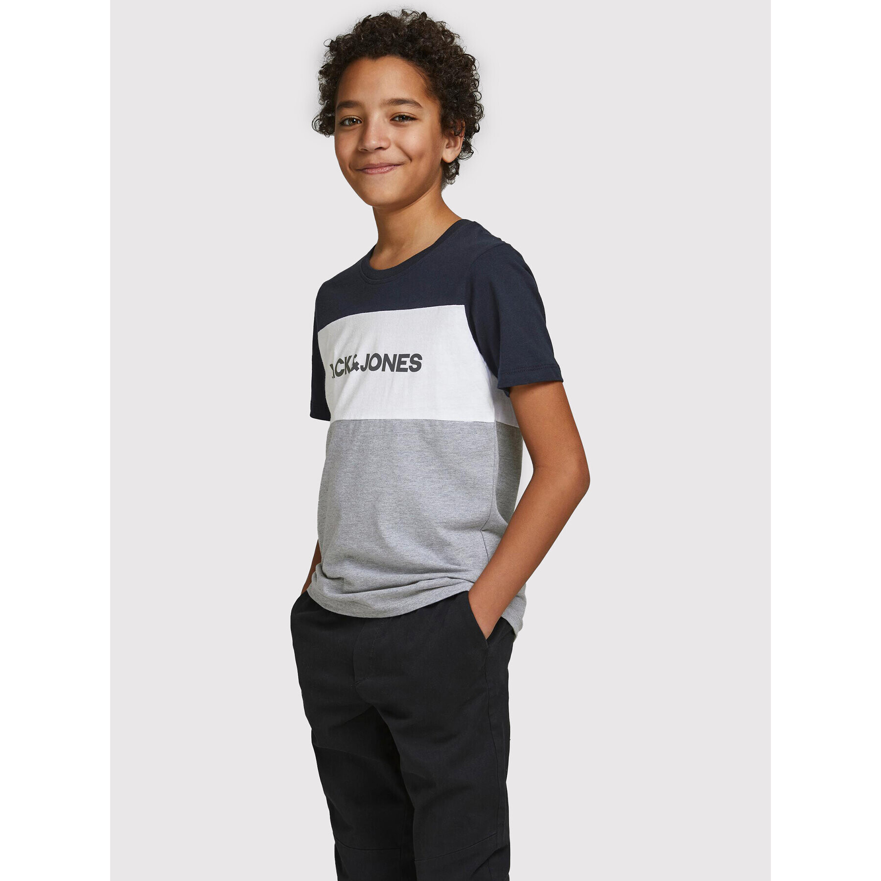 Jack&Jones Junior Jack&Jones Тишърт Logo Blocking 12174282 Цветен Regular Fit - Pepit.bg