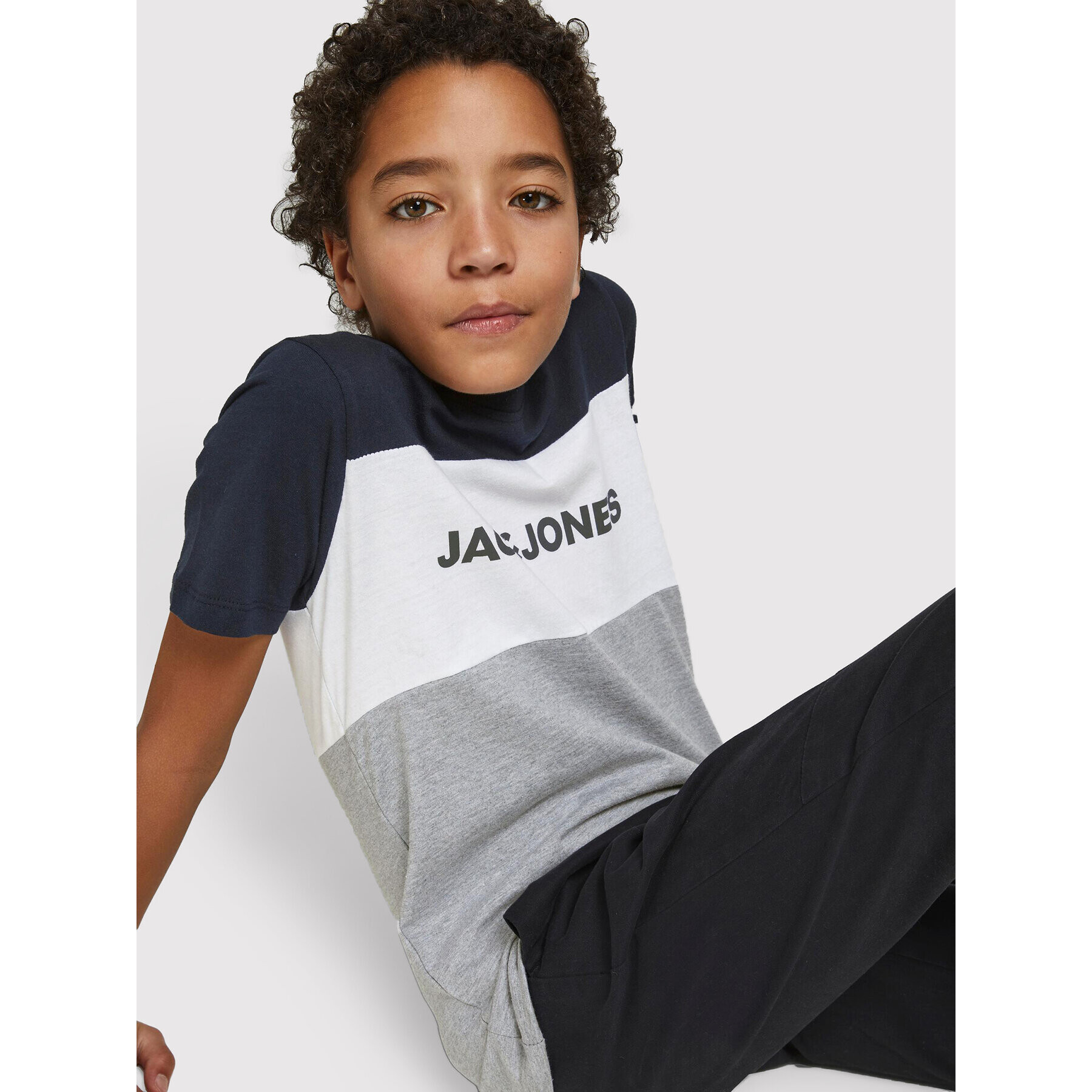 Jack&Jones Junior Jack&Jones Тишърт Logo Blocking 12174282 Цветен Regular Fit - Pepit.bg