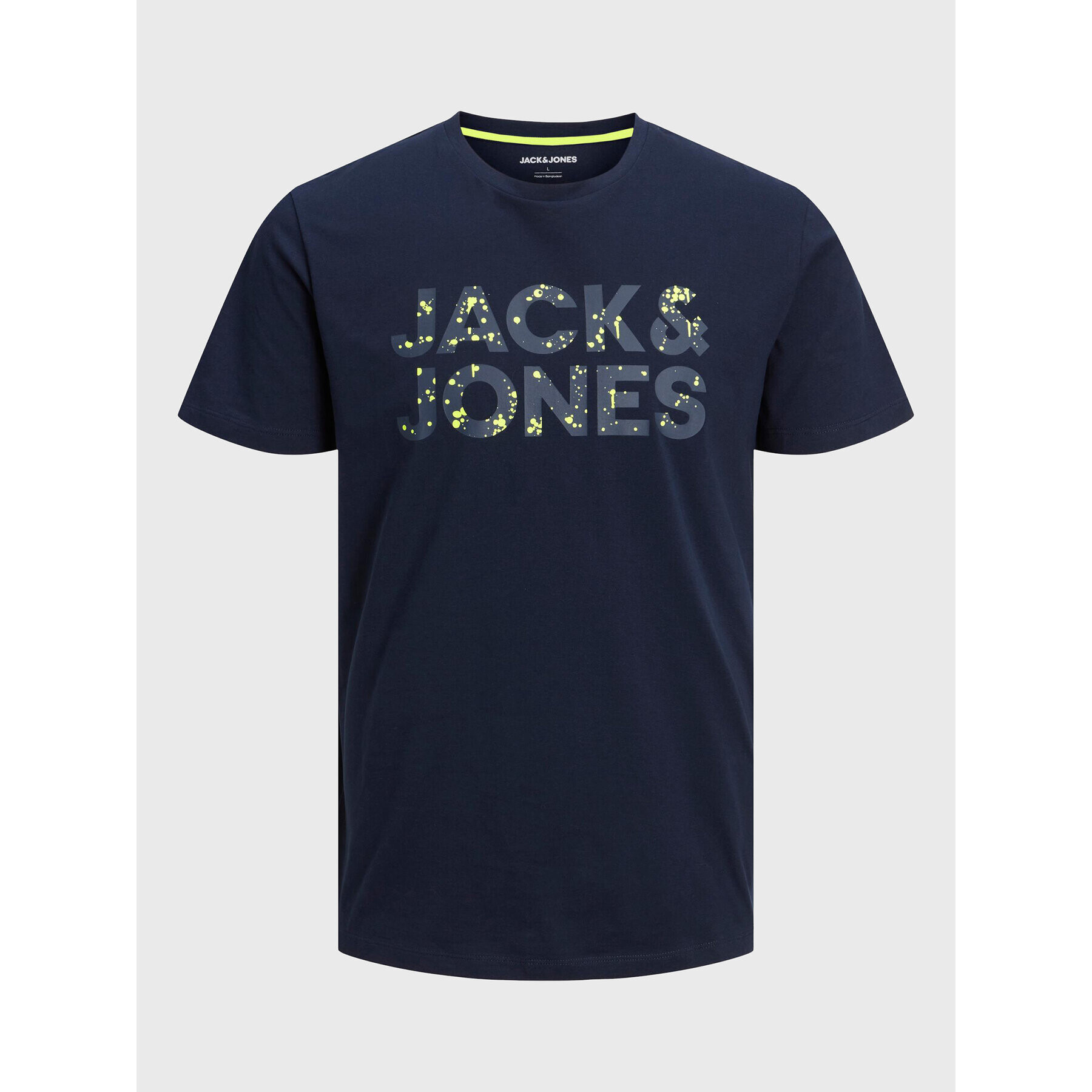 Jack&Jones Junior Тишърт Neon 12224104 Тъмносин Regular Fit - Pepit.bg