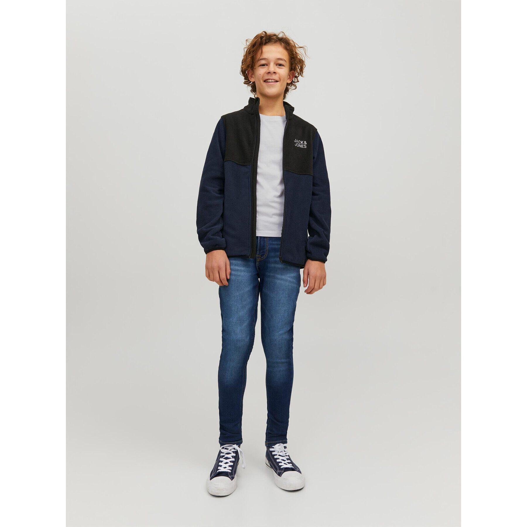 Jack&Jones Junior Тишърт Organic Basic 12158433 Бял Regular Fit - Pepit.bg