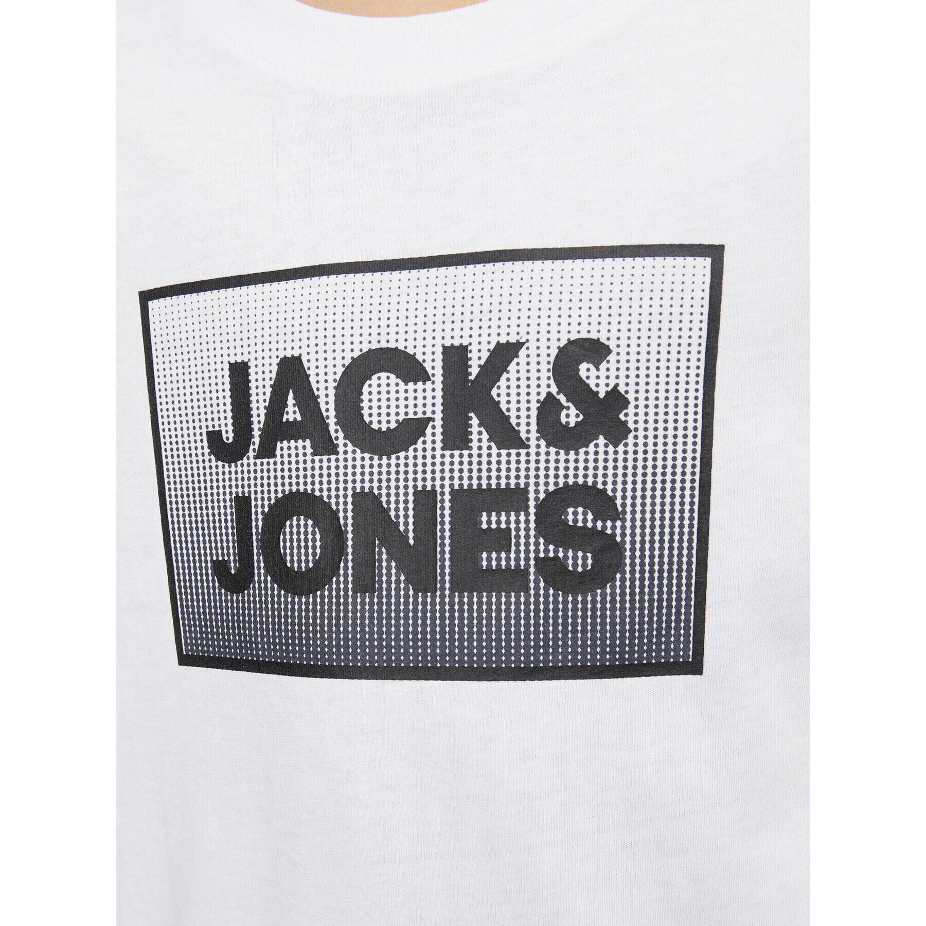 Jack&Jones Junior Тишърт Steel 12249633 Бял Standard Fit - Pepit.bg