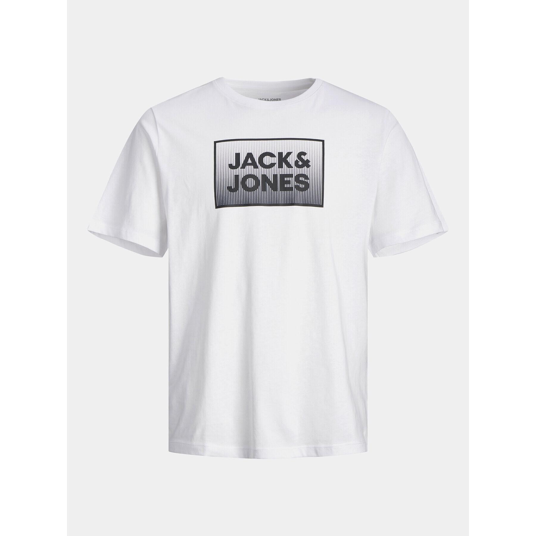 Jack&Jones Junior Тишърт Steel 12249633 Бял Standard Fit - Pepit.bg