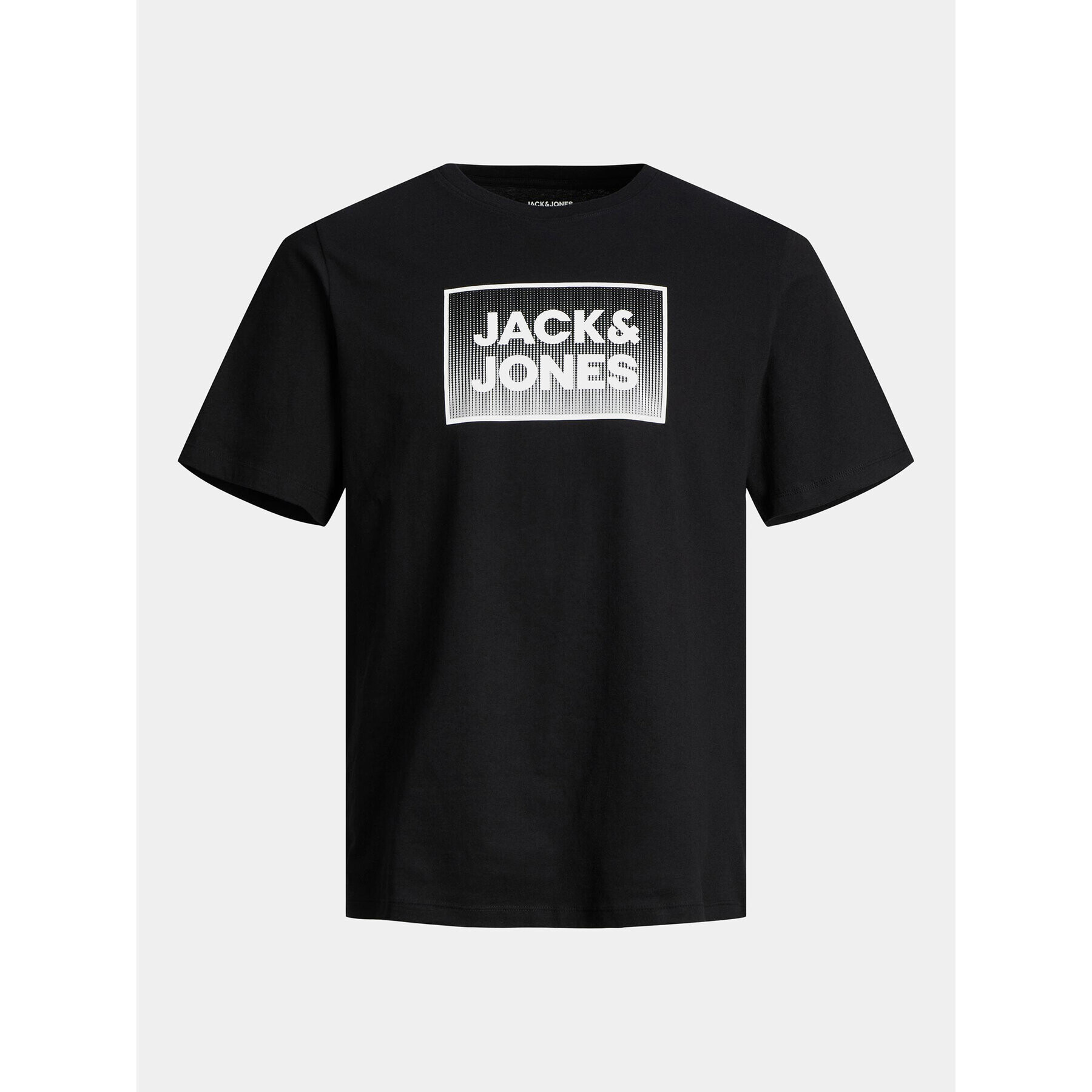 Jack&Jones Junior Тишърт Steel 12249633 Черен Standard Fit - Pepit.bg