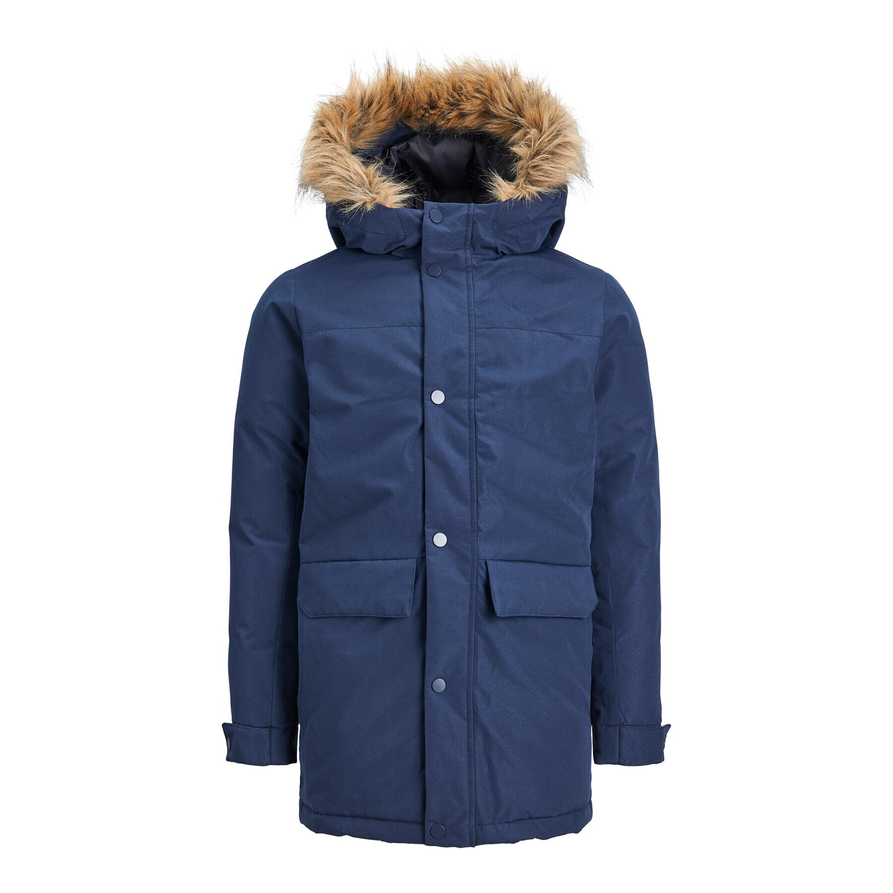 Jack&Jones Junior Зимно яке 12236551 Тъмносин Regular Fit - Pepit.bg