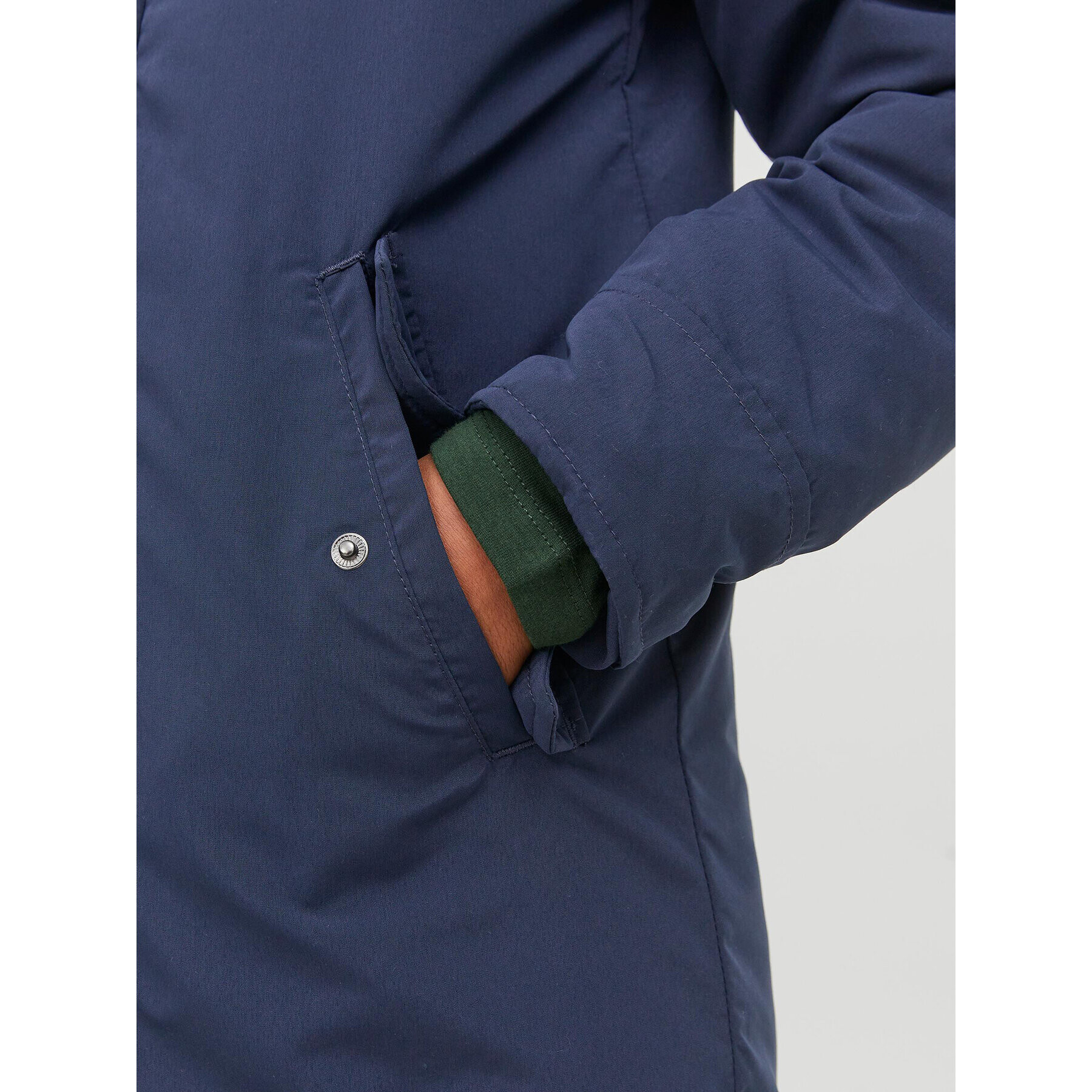 Jack&Jones Junior Зимно яке 12236588 Тъмносин Regular Fit - Pepit.bg