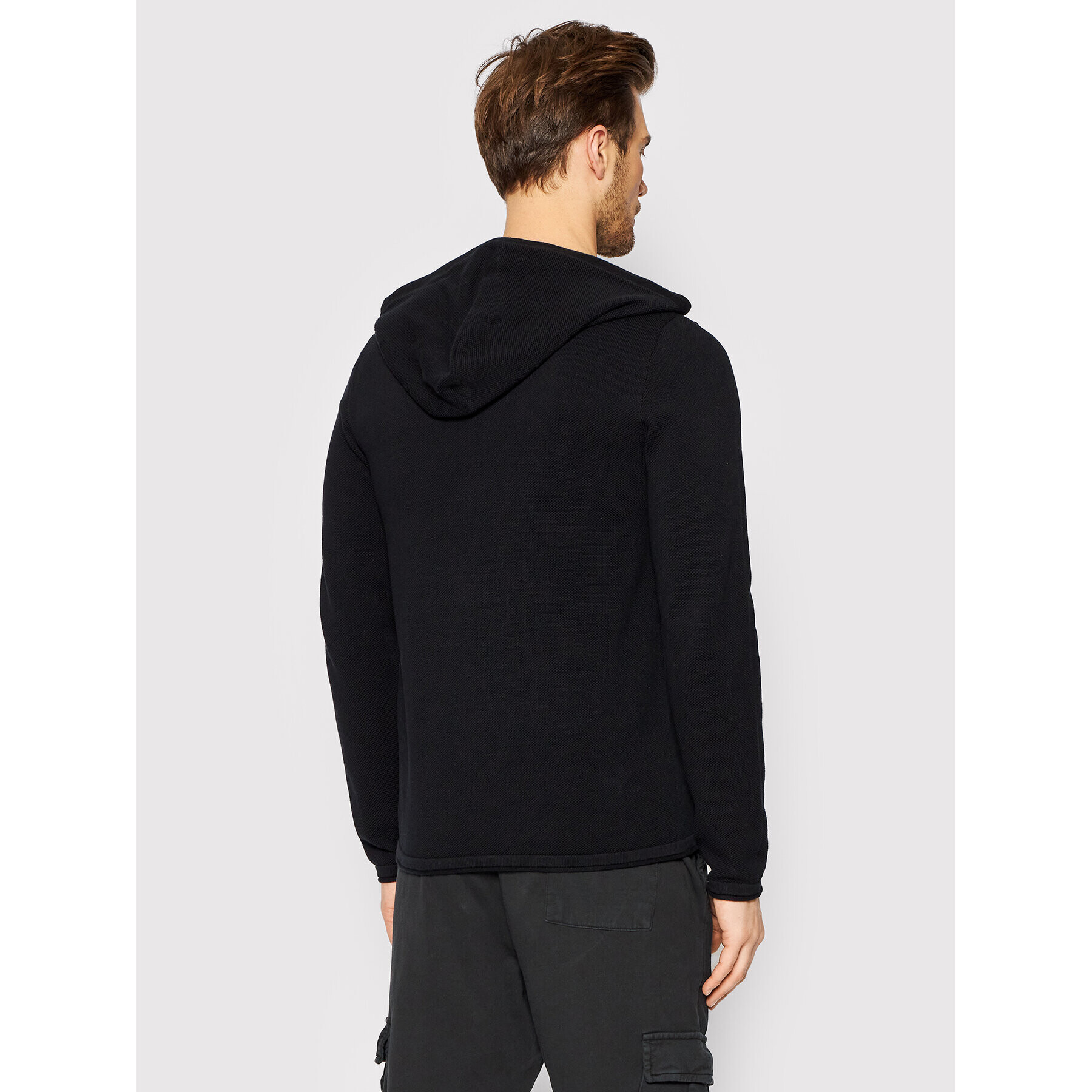 Jack&Jones Кардиган Hill 12190154 Черен Regular Fit - Pepit.bg