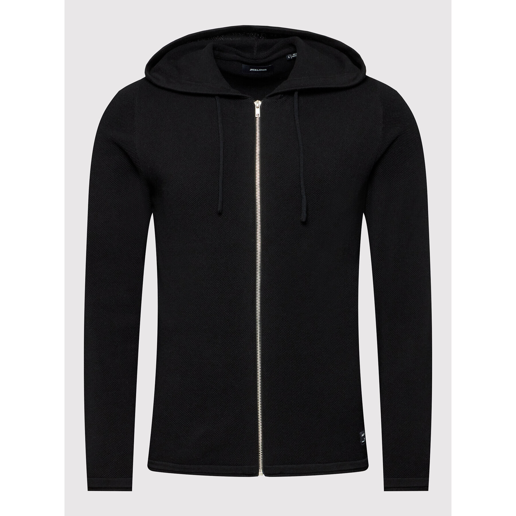 Jack&Jones Кардиган Hill 12190154 Черен Regular Fit - Pepit.bg