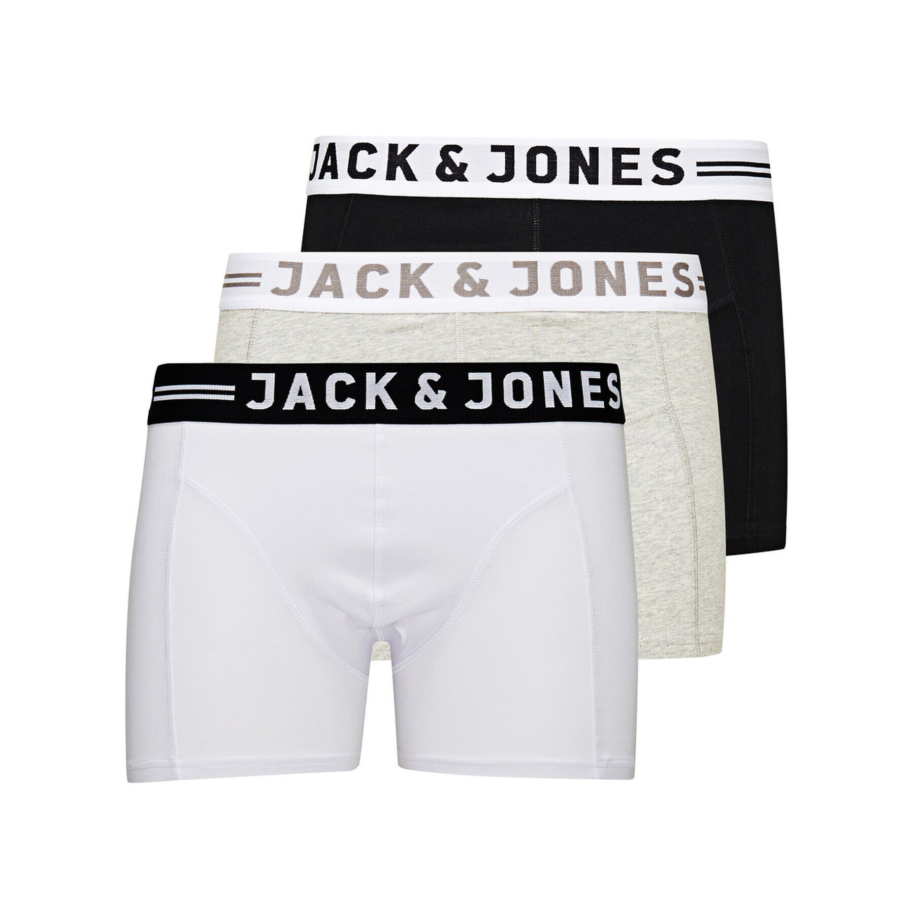 Jack&Jones Комплект 3 чифта боксерки 12081832 Цветен - Pepit.bg