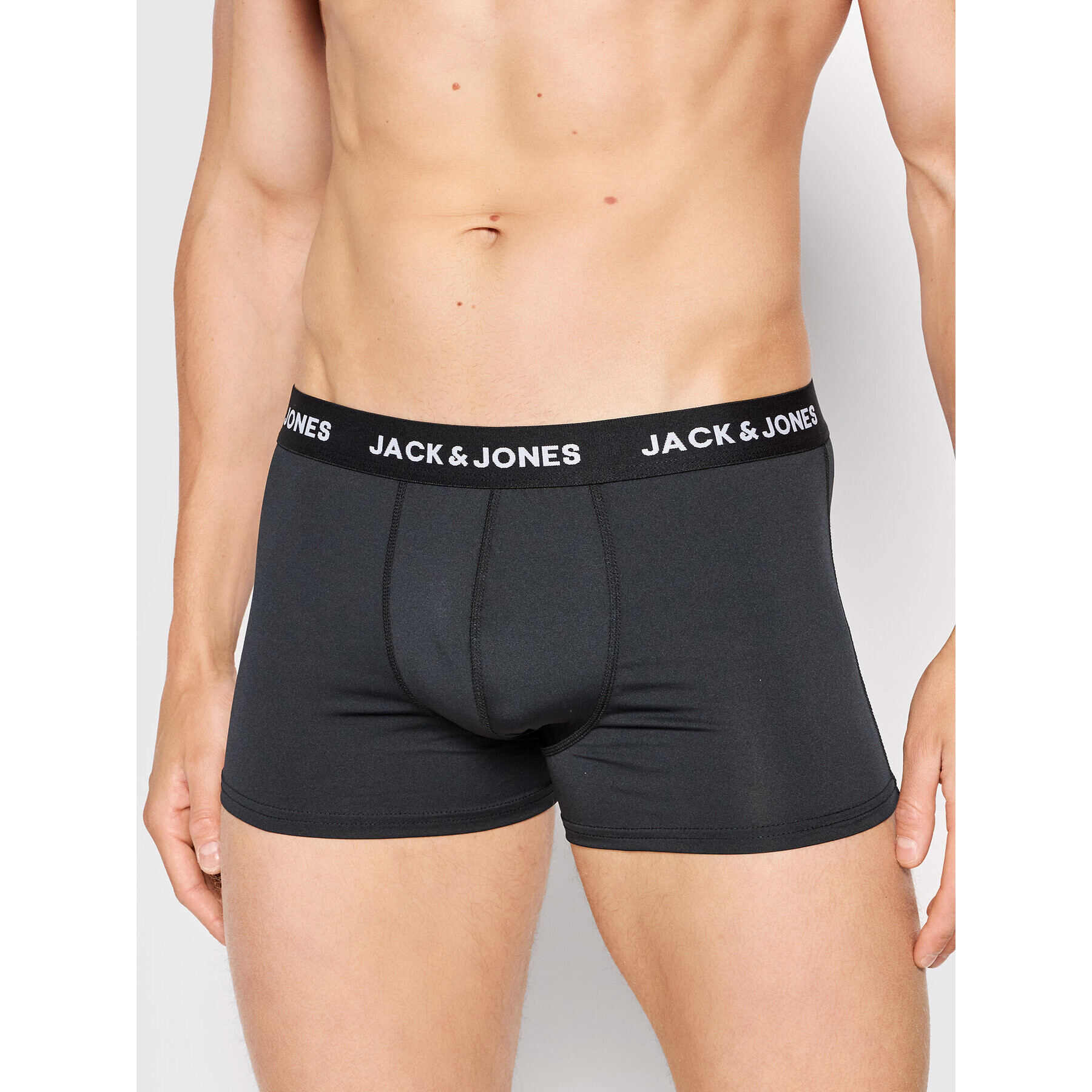 Jack&Jones Комплект 3 чифта боксерки 12182421 Черен - Pepit.bg