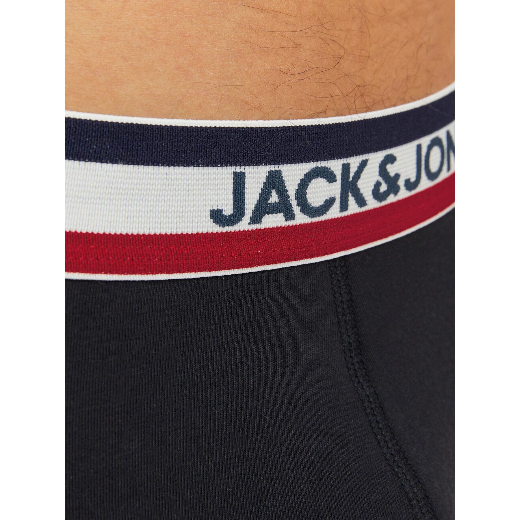 Jack&Jones Комплект 3 чифта боксерки Tape 12230639 Черен - Pepit.bg