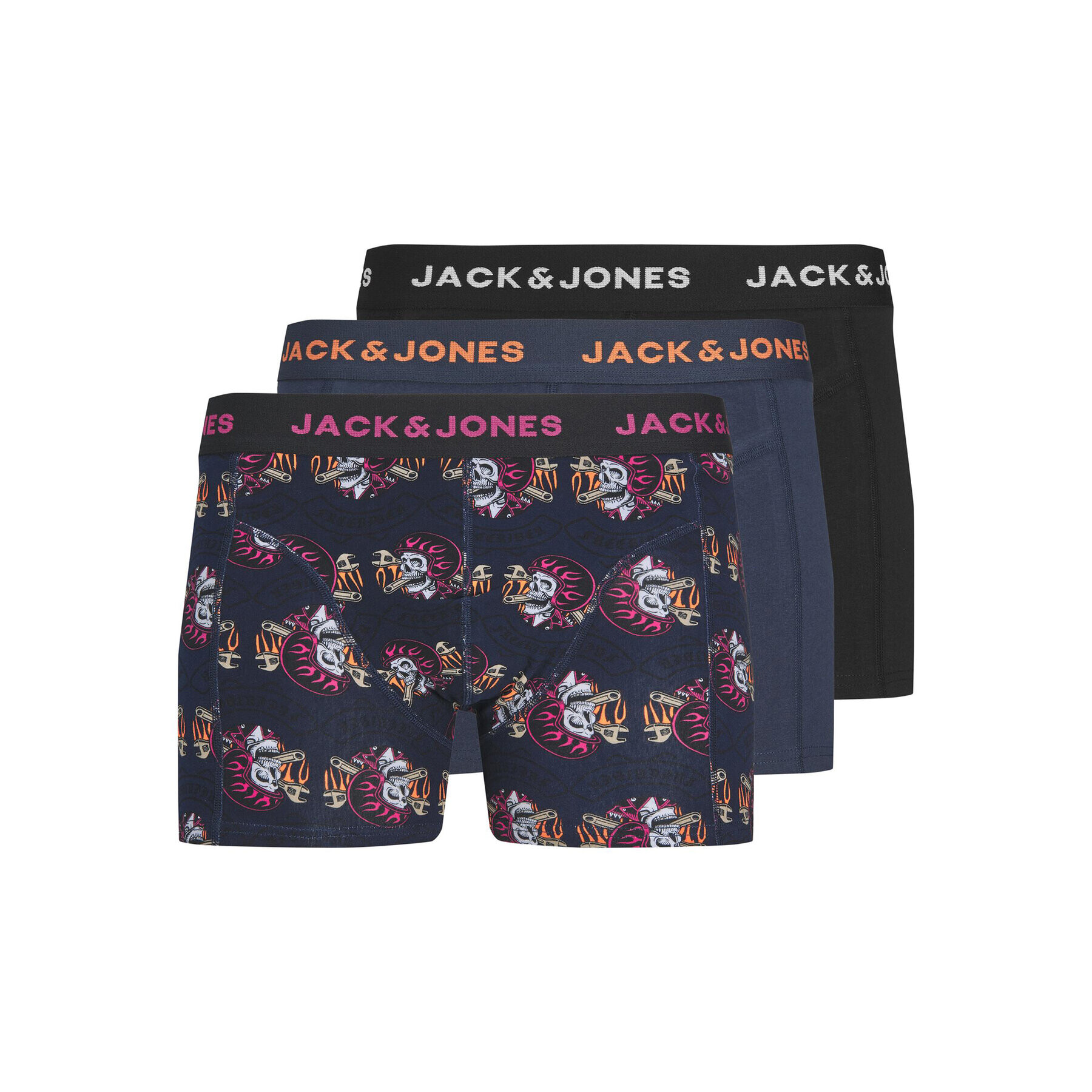 Jack&Jones Комплект 3 чифта боксерки 12237425 Цветен - Pepit.bg