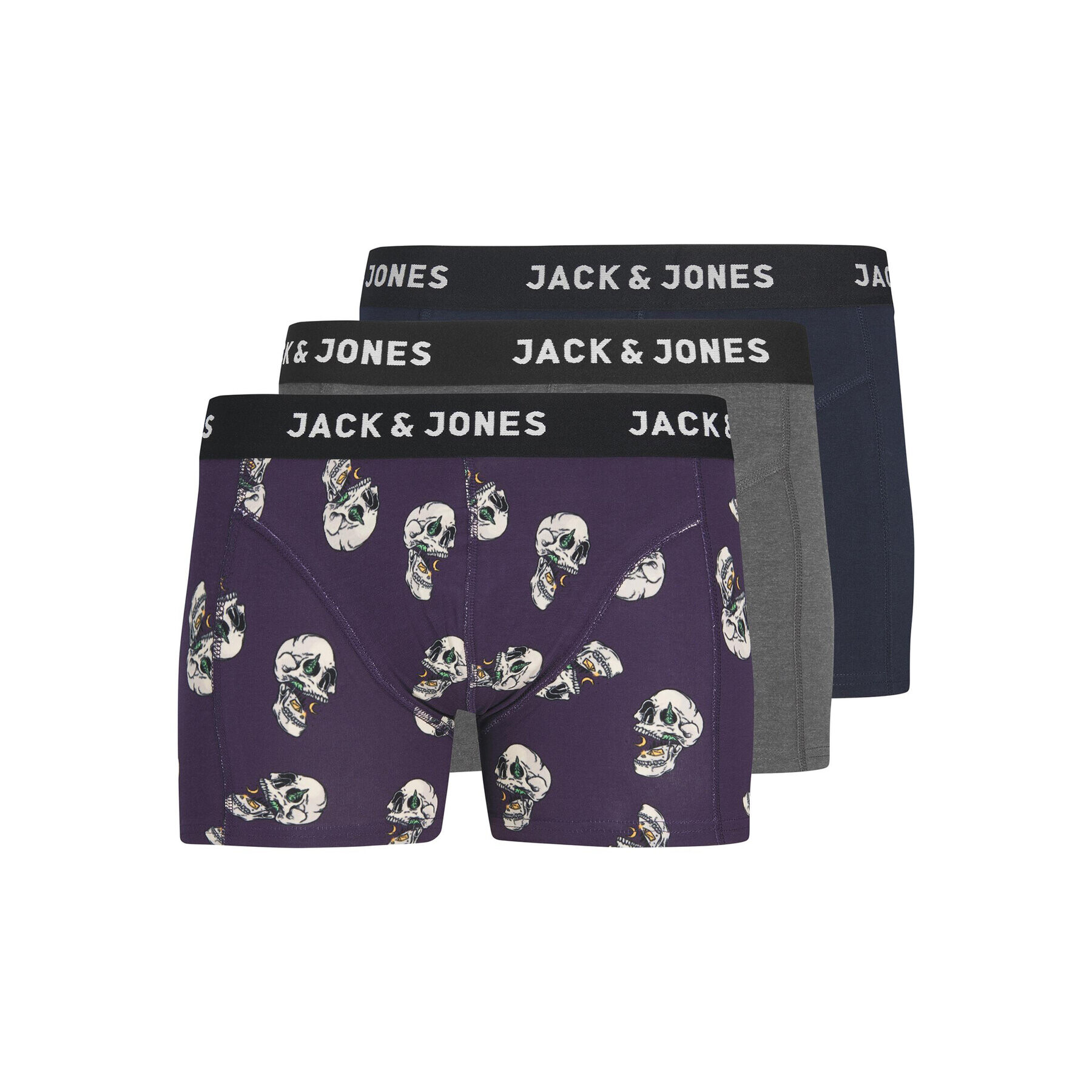 Jack&Jones Комплект 3 чифта боксерки 12237443 Цветен - Pepit.bg