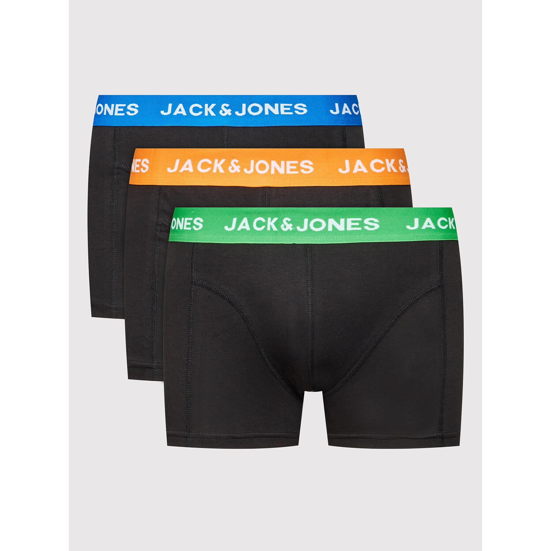 Jack&Jones Комплект 3 чифта боксерки Acron 12205040 Черен - Pepit.bg