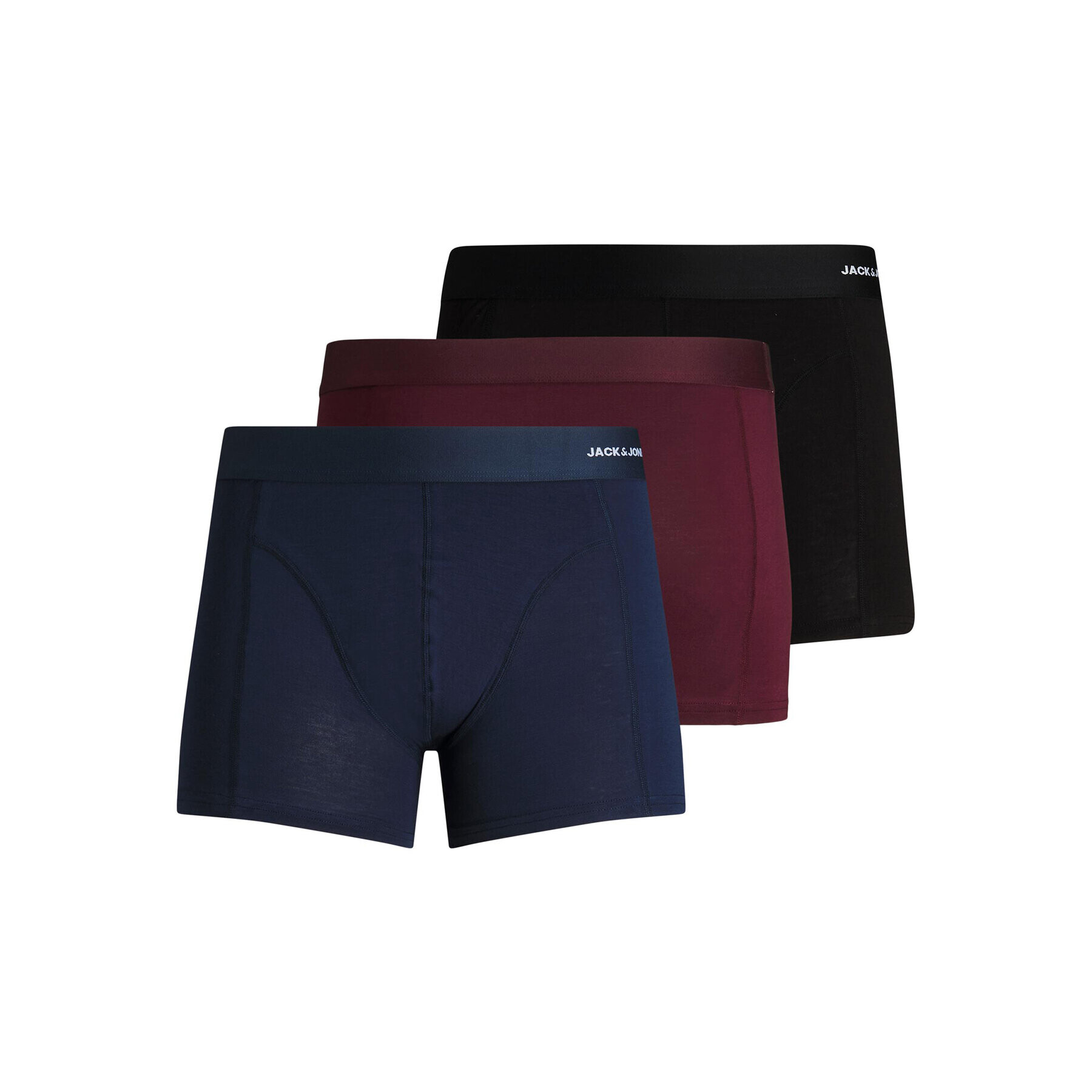 Jack&Jones Комплект 3 чифта боксерки Basic 12198852 Цветен - Pepit.bg