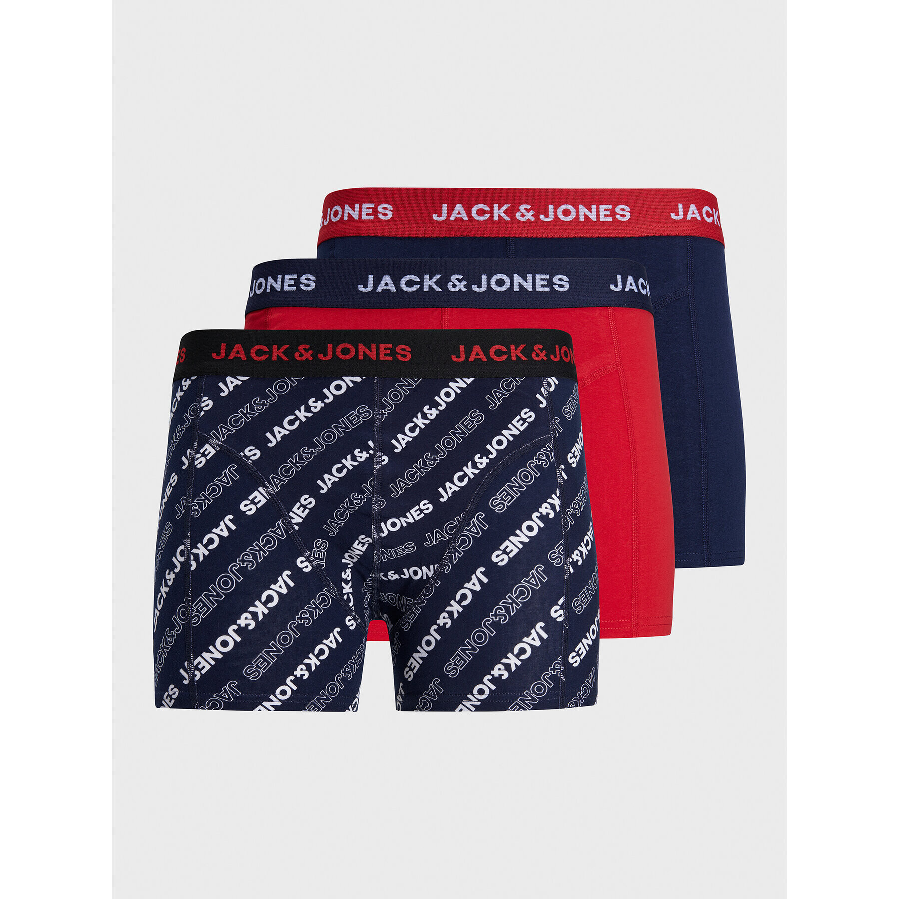 Jack&Jones Комплект 3 чифта боксерки Brand 12211163 Цветен - Pepit.bg