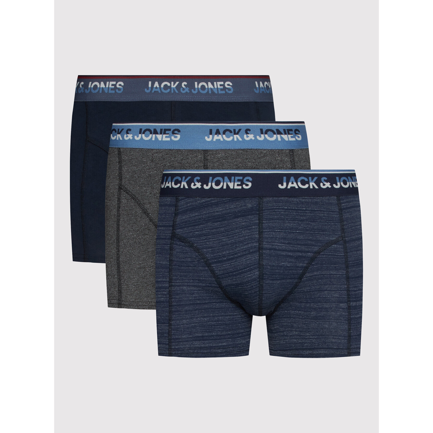 Jack&Jones Комплект 3 чифта боксерки Curtis 12204952 Цветен - Pepit.bg