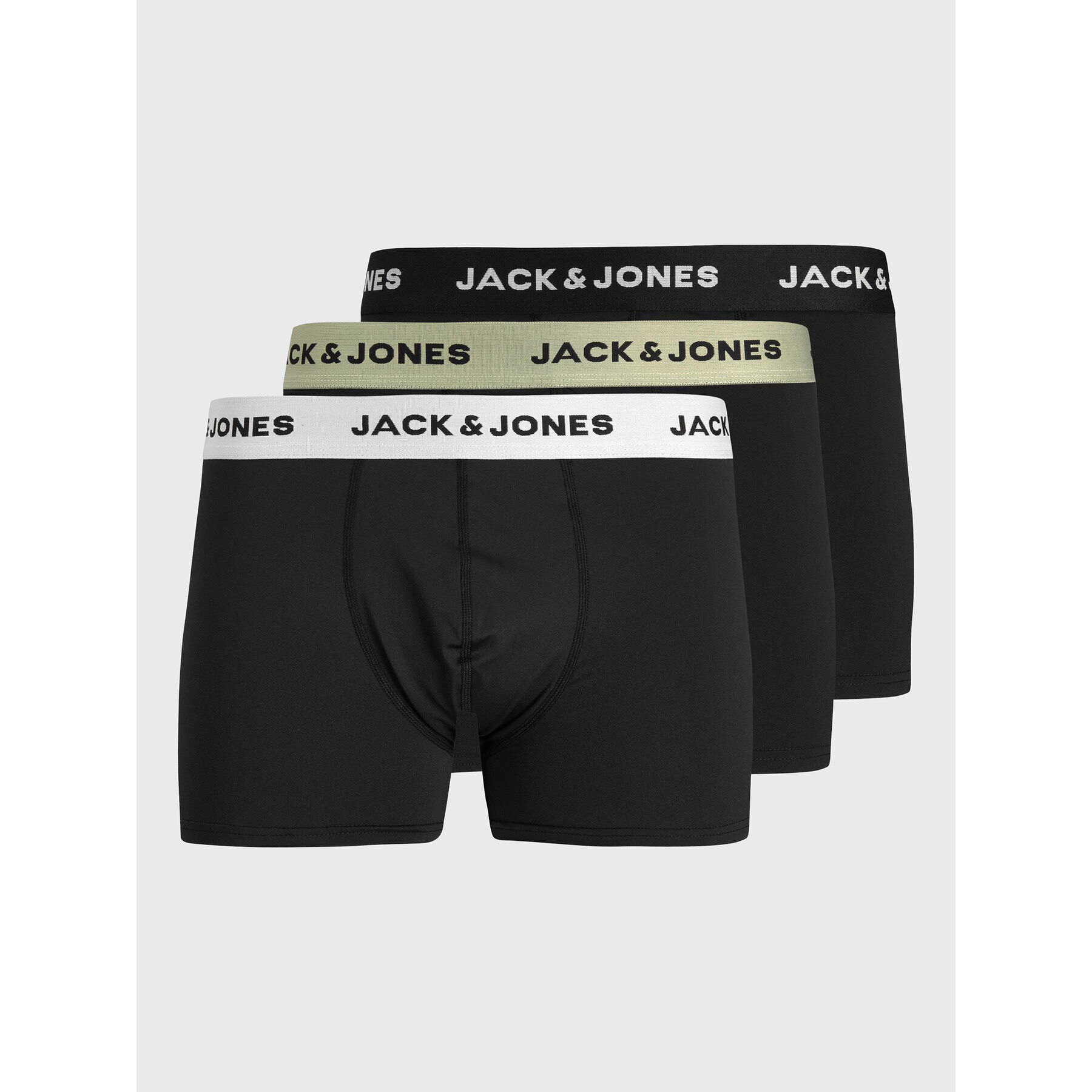 Jack&Jones Комплект 3 чифта боксерки Eric 12228562 Черен - Pepit.bg