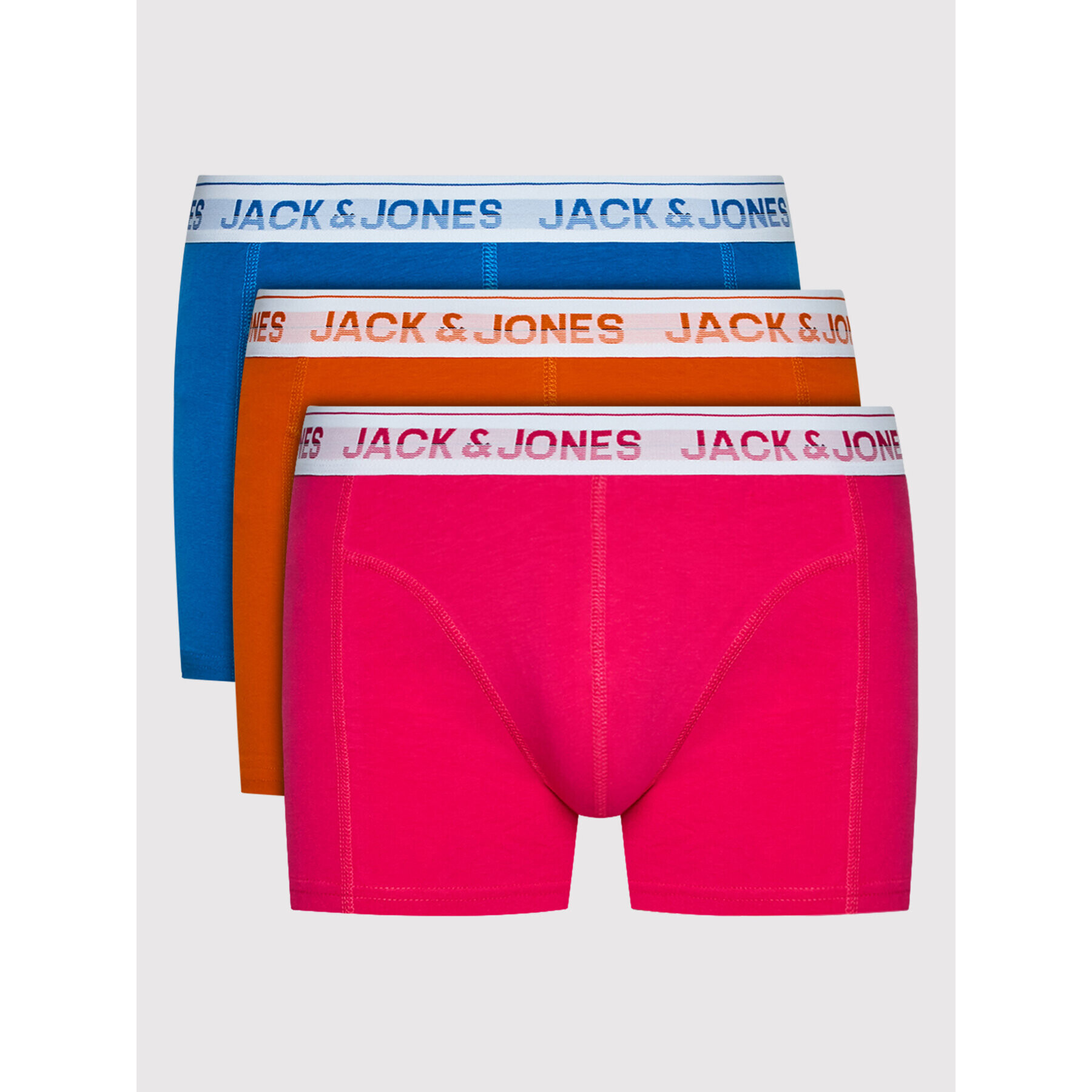 Jack&Jones Комплект 3 чифта боксерки Fluorescent 12205564 Цветен - Pepit.bg